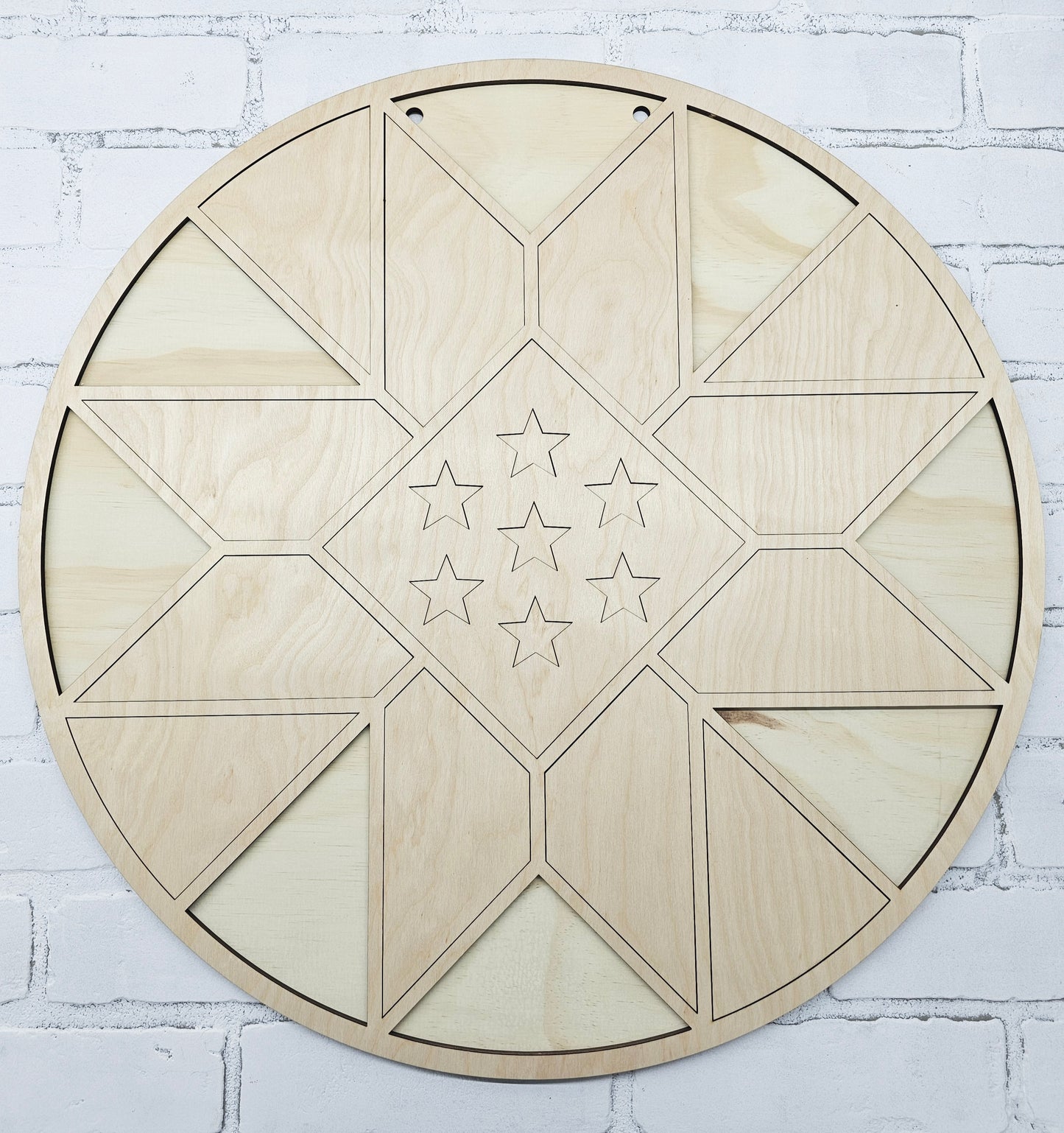 Patriotic Barn Quilt Door Hanger