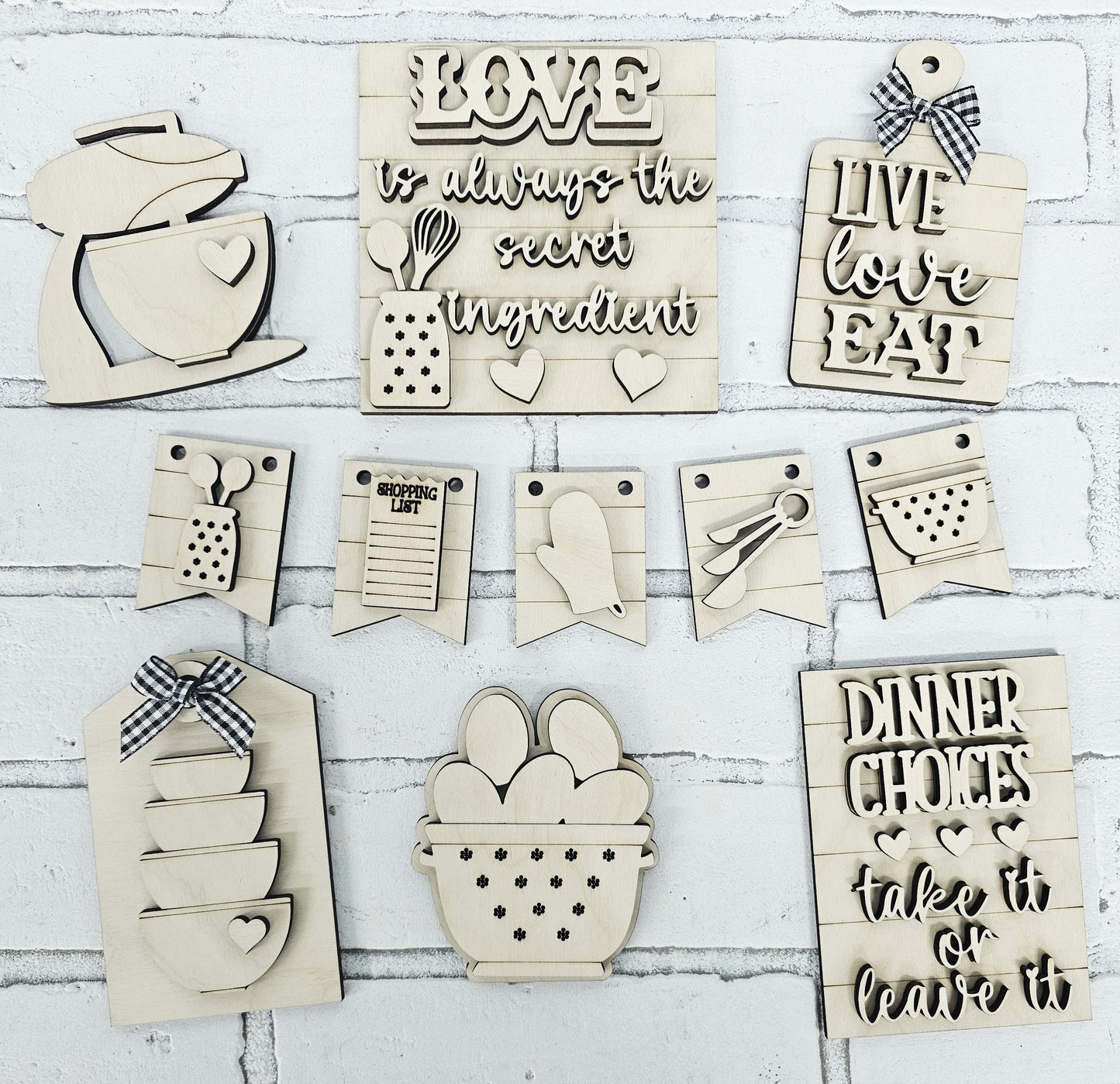 Kitchen Tiered Tray Set