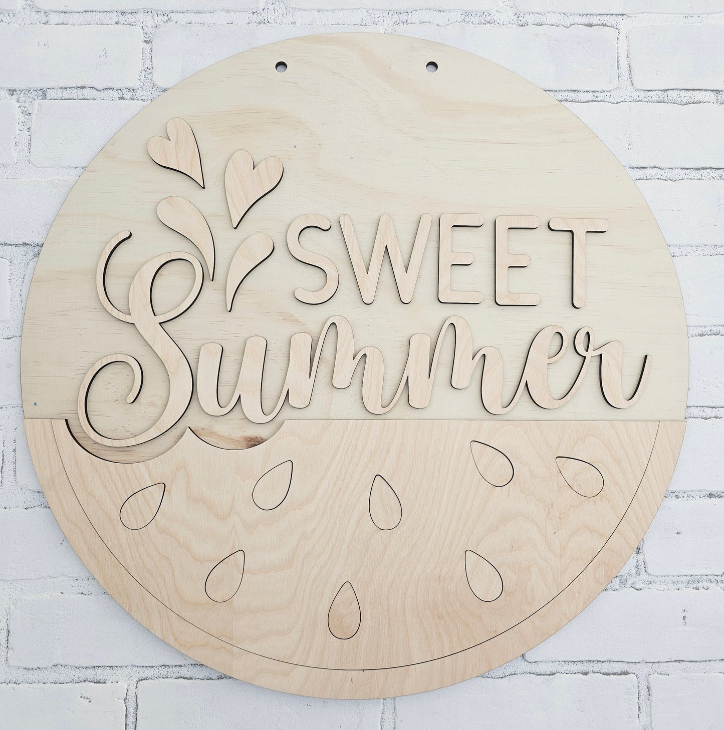 Sweet Summer Watermelon Door Hanger