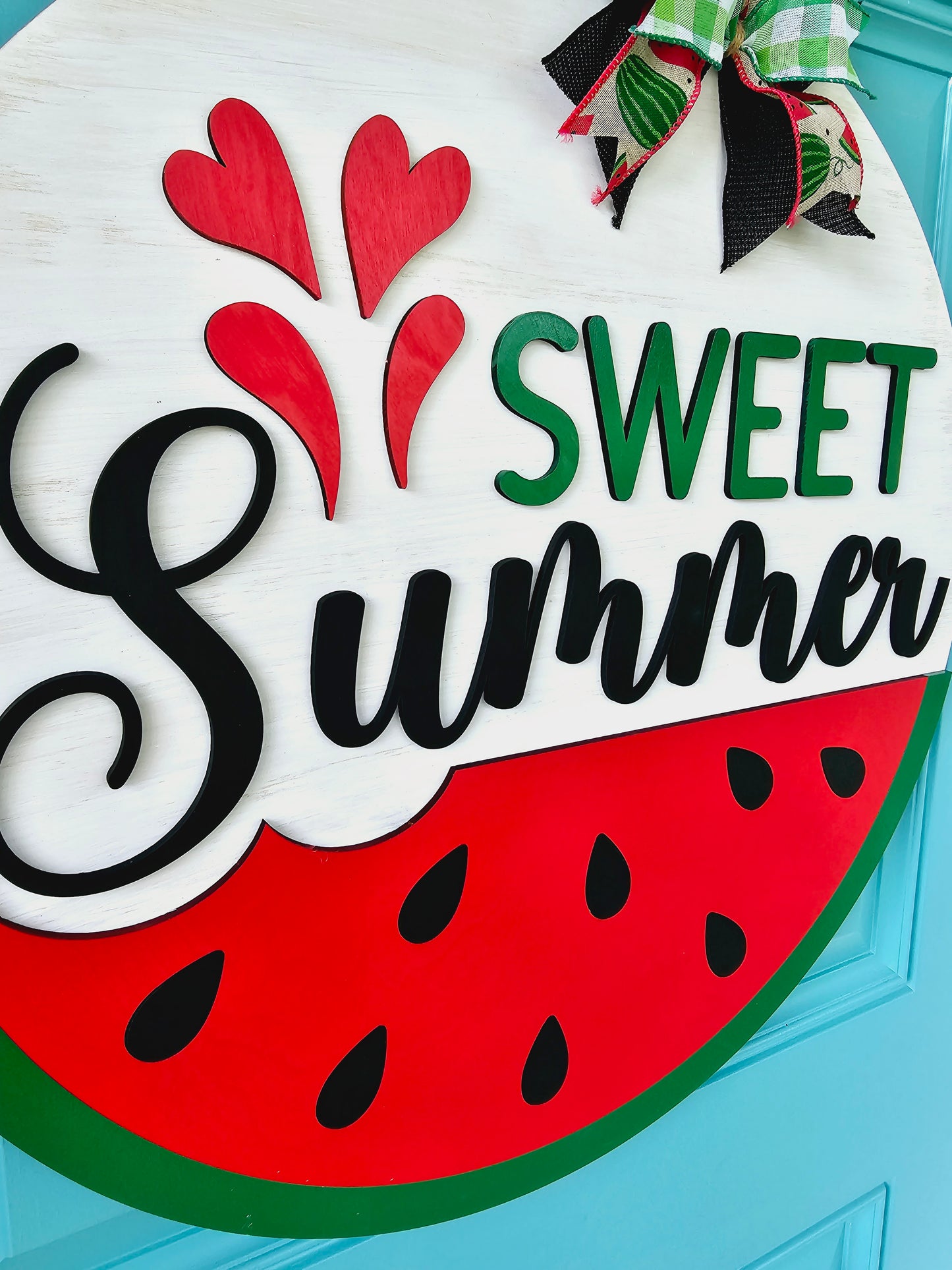 Sweet Summer Watermelon Door Hanger