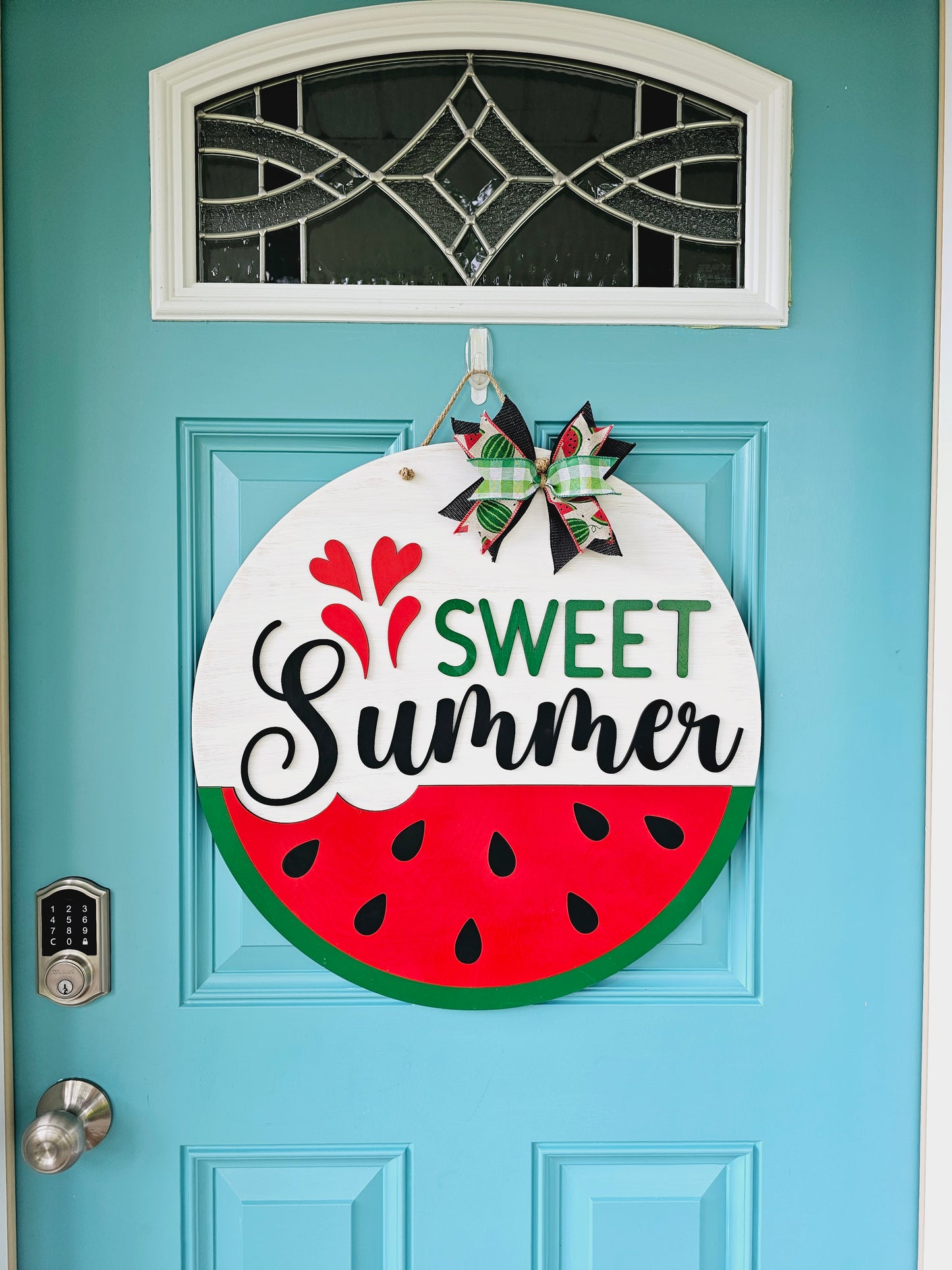 Sweet Summer Watermelon Door Hanger