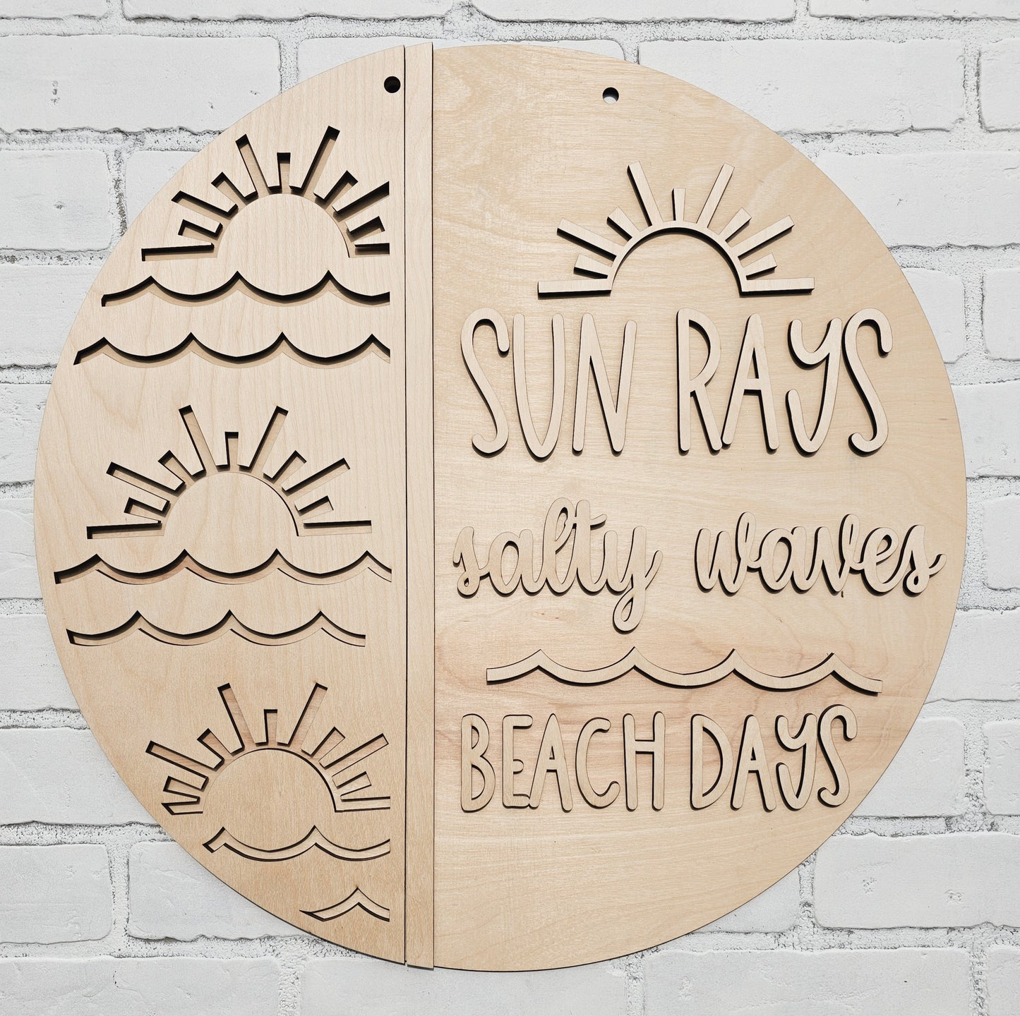 Sun Rays, Salty Waves & Beach Days Door Hanger