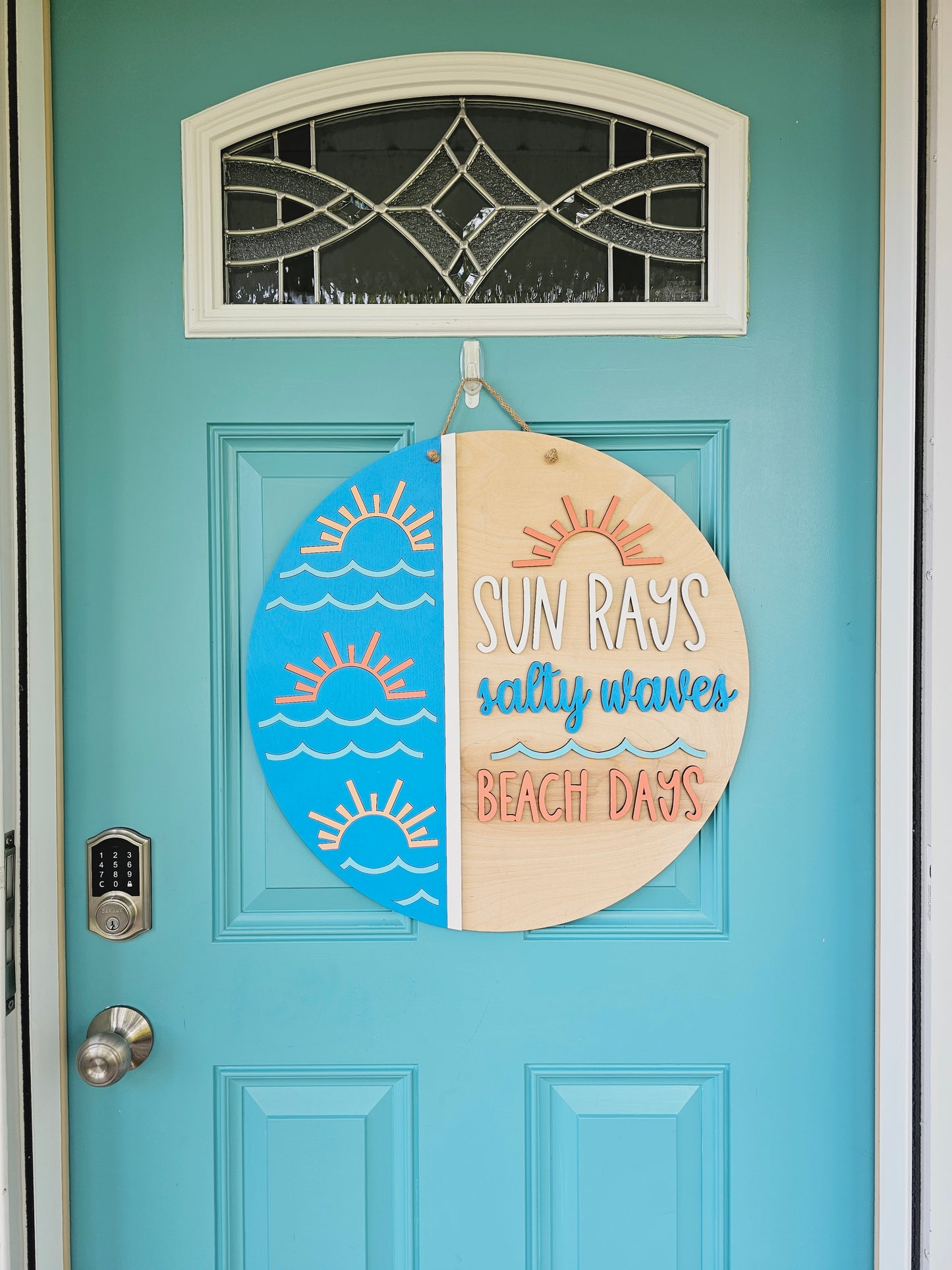 Sun Rays, Salty Waves & Beach Days Door Hanger