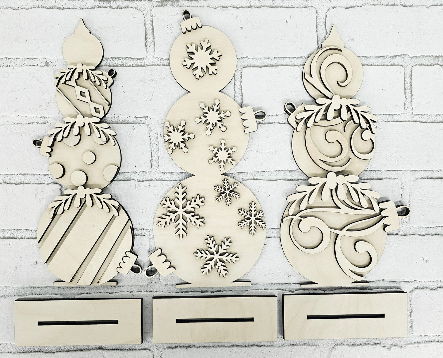 Freestanding Ornament Trio