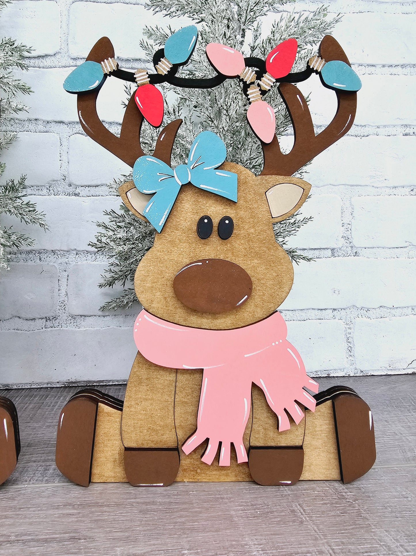 Freestanding Reindeer Duo