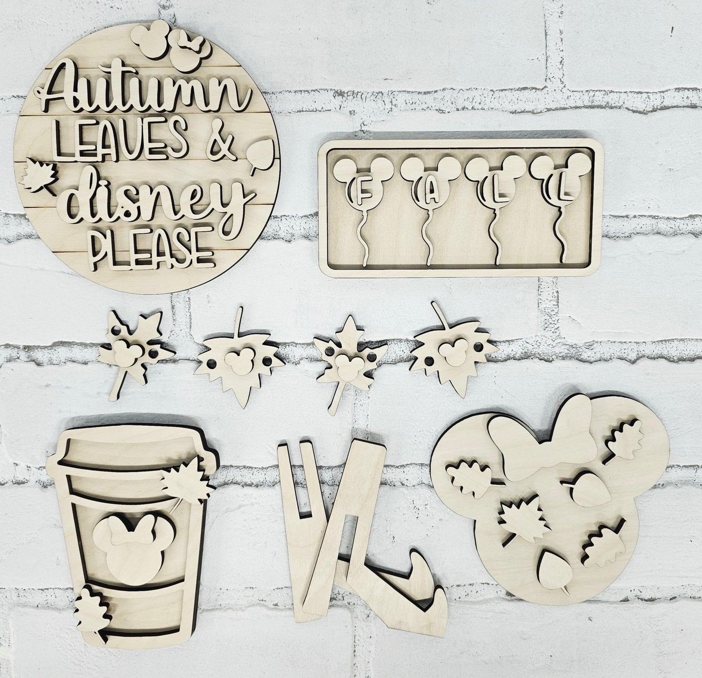 Mouse Fall Tiered Tray Set