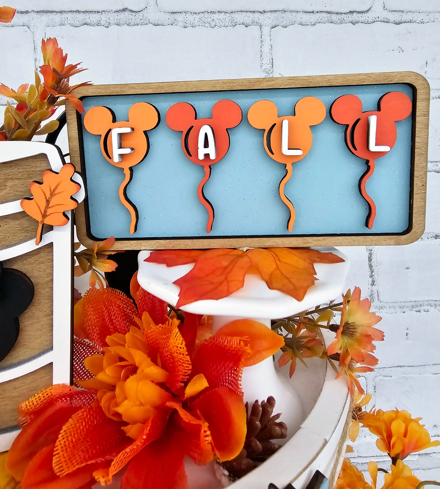 Mouse Fall Tiered Tray Set