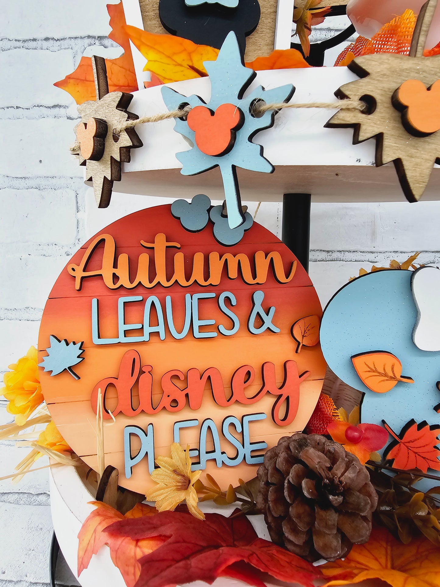 Mouse Fall Tiered Tray Set