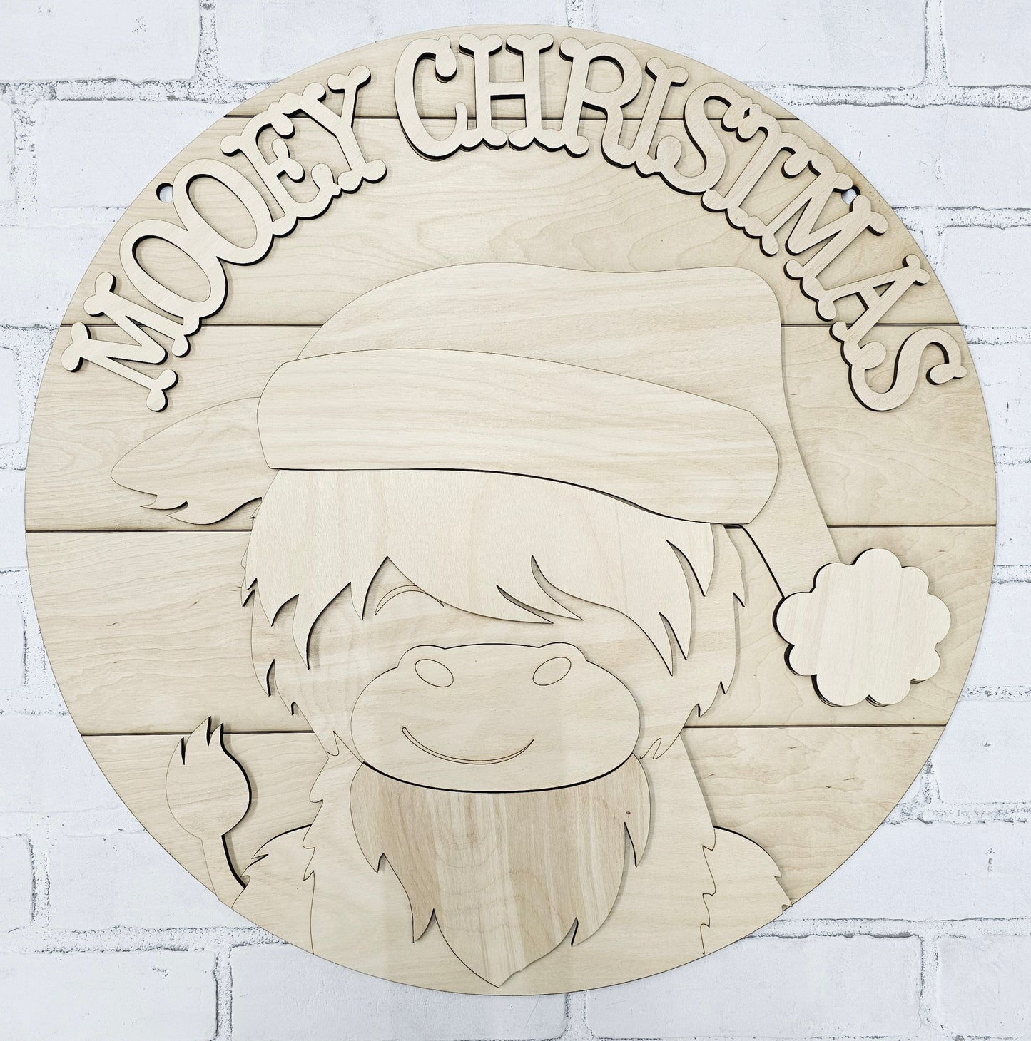 Mooey Christmas Cow Door Hanger