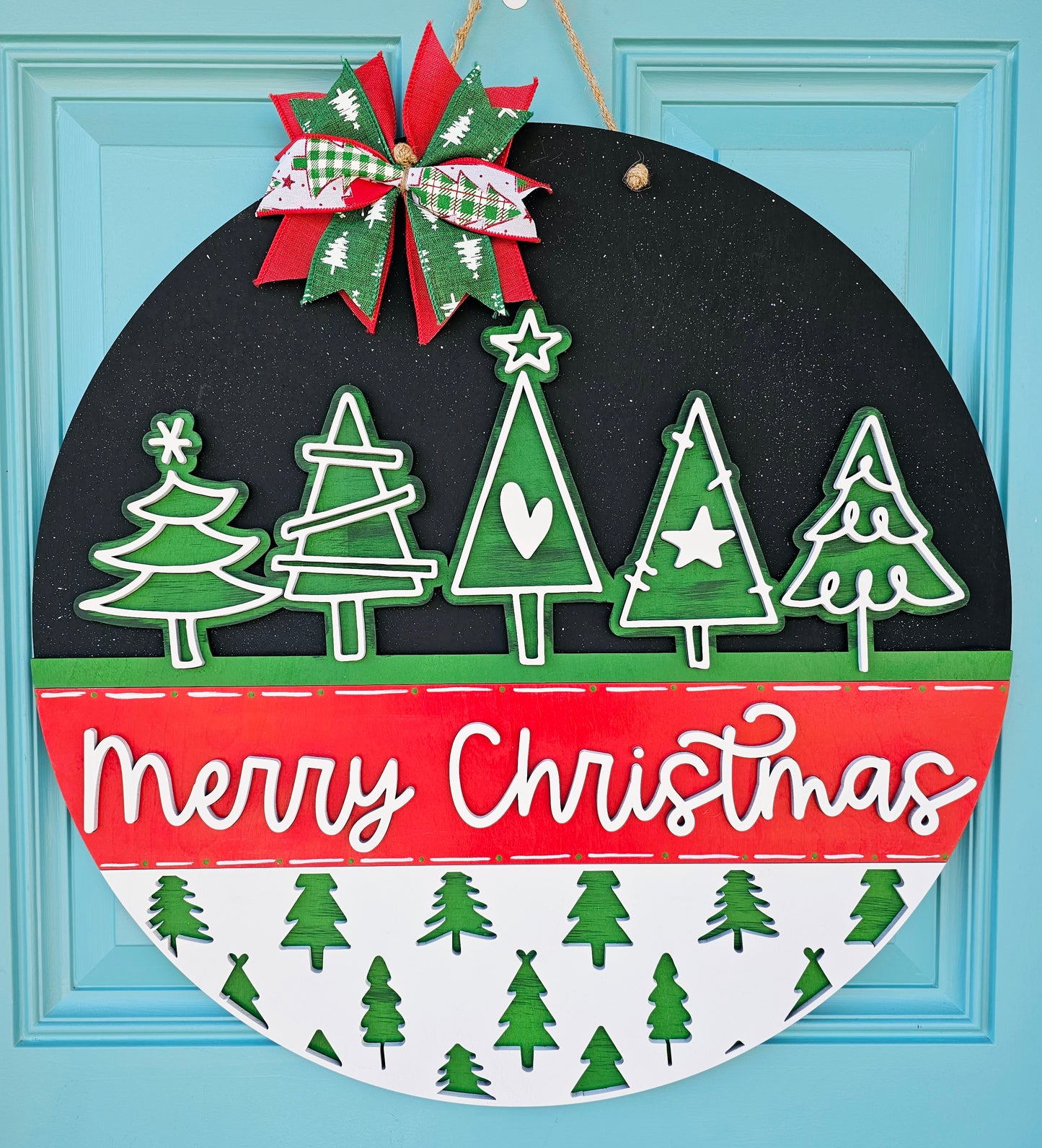 Christmas Tree Door Hanger