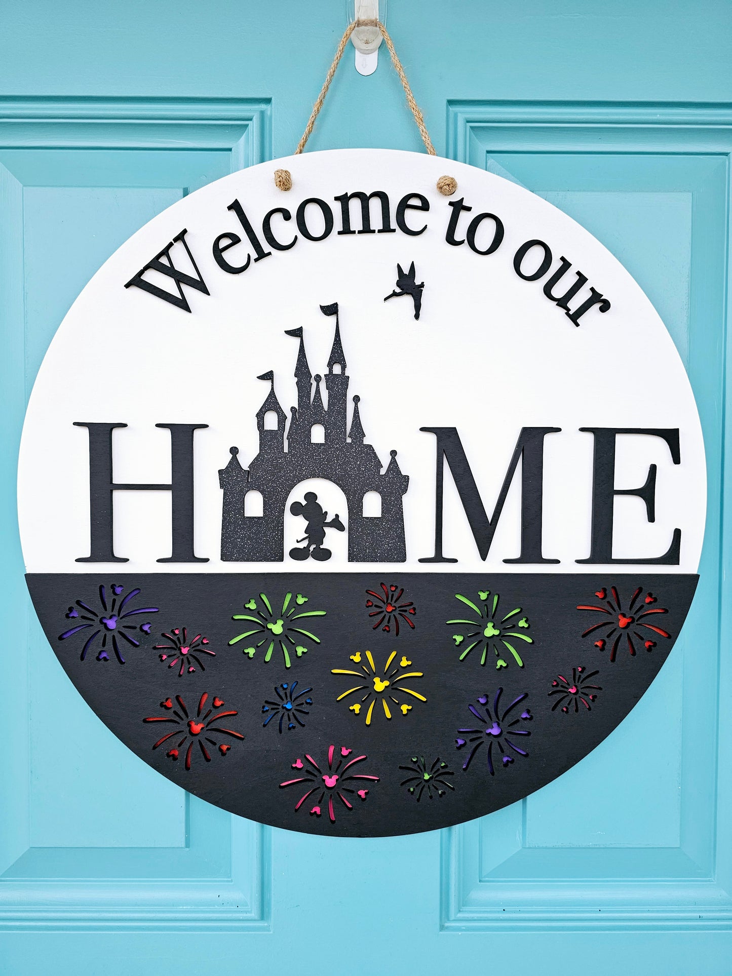 Welcome to our Home Mouse Door Hanger
