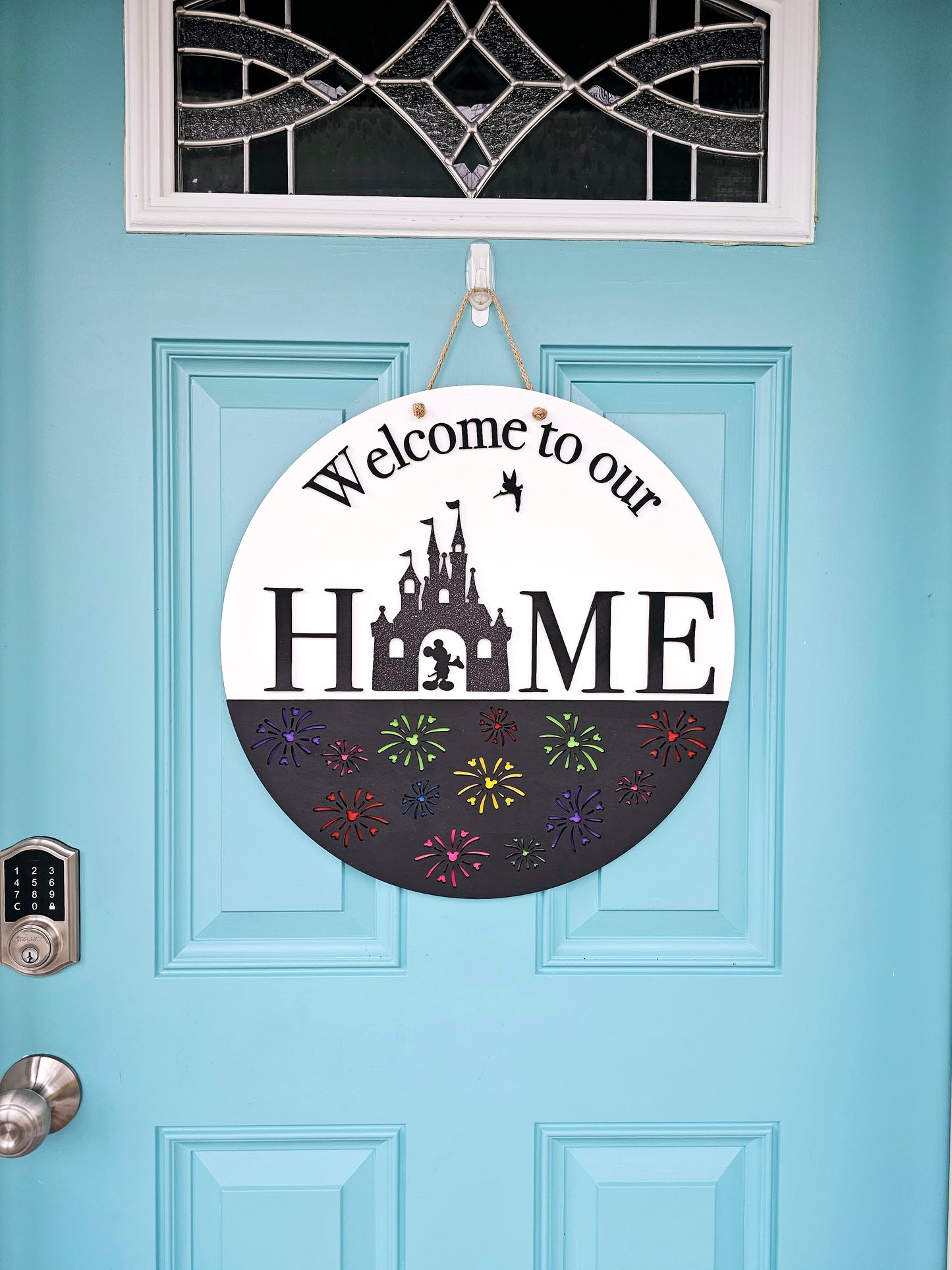 Welcome to our Home Mouse Door Hanger