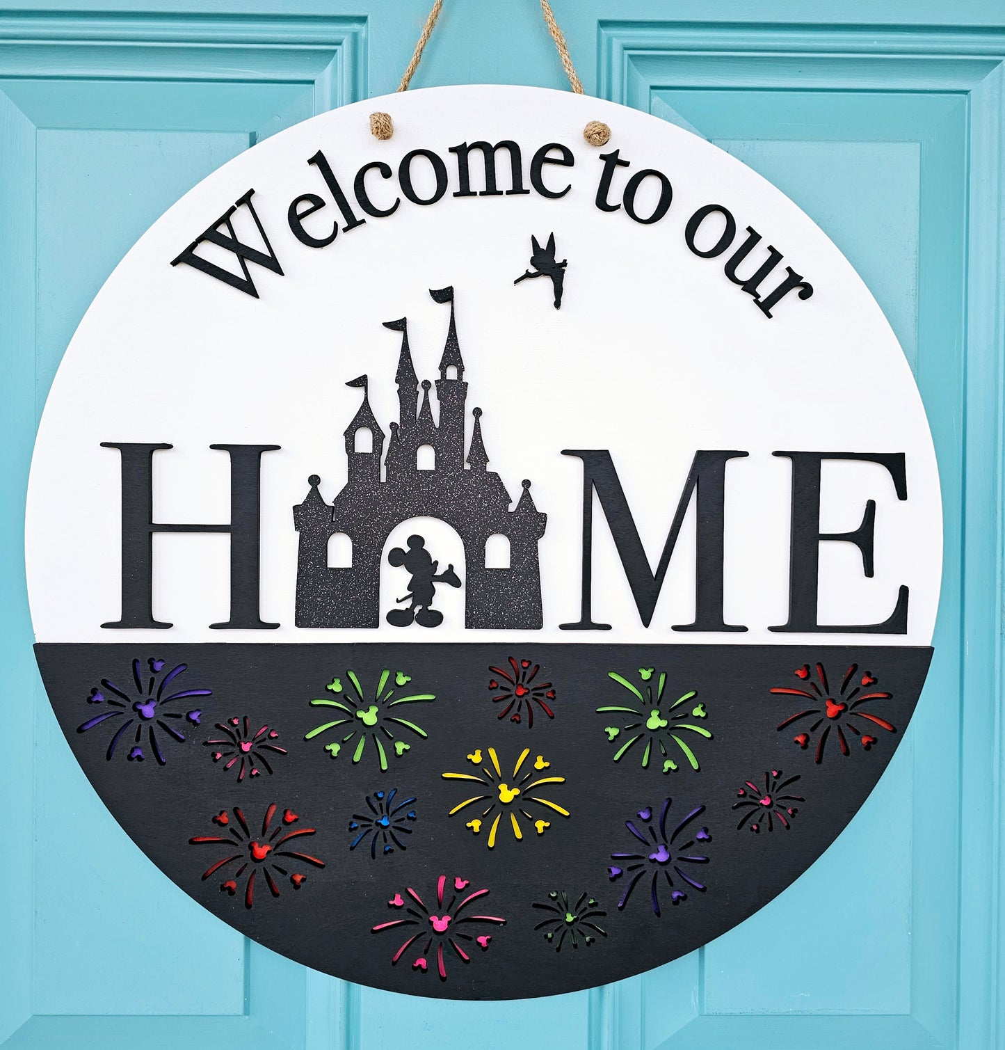 Welcome to our Home Mouse Door Hanger