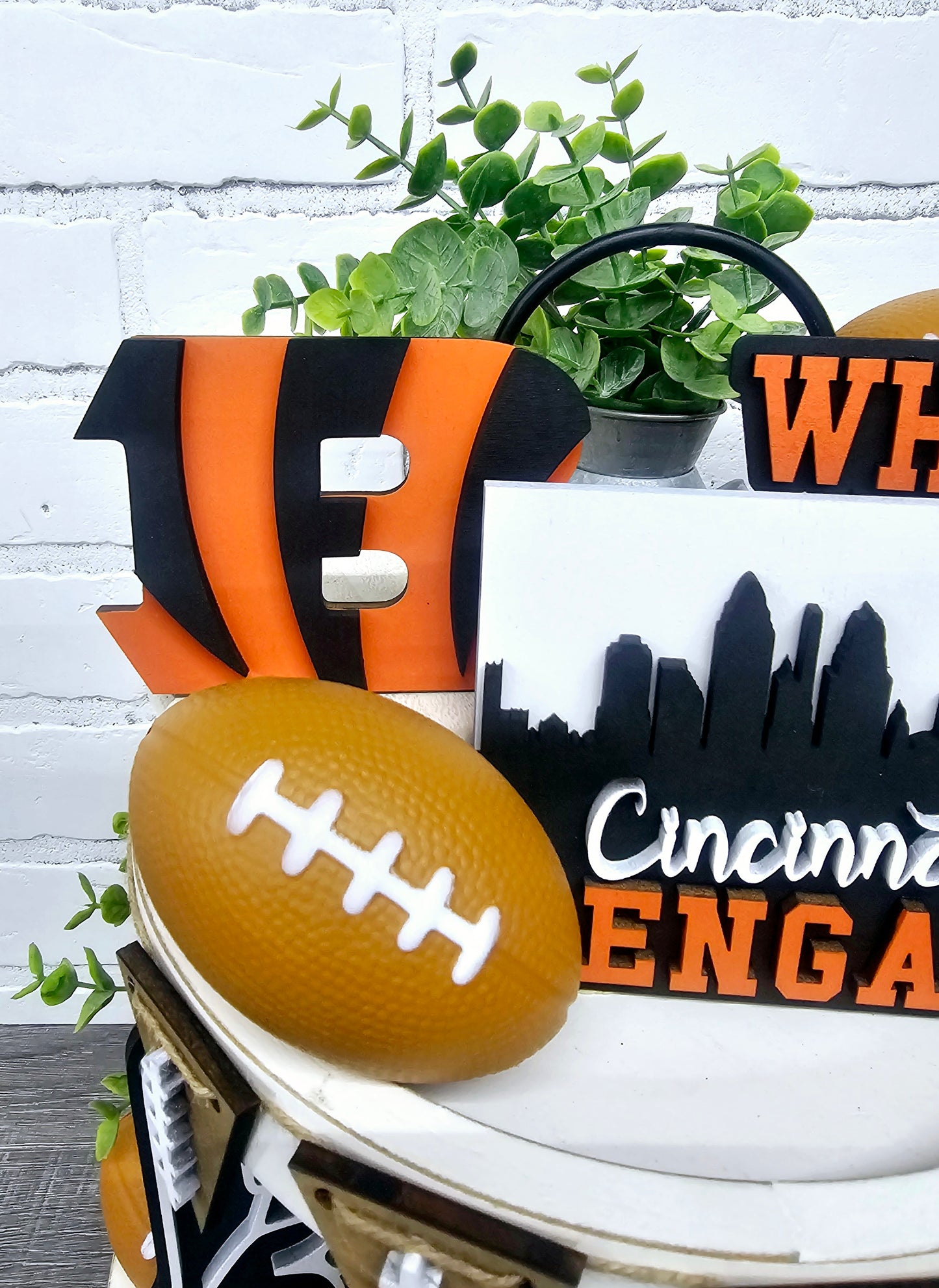 Bengals Tiered Tray Set