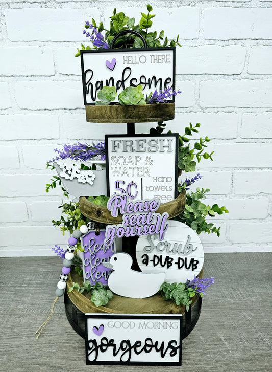 Bathroom Tiered Tray Set