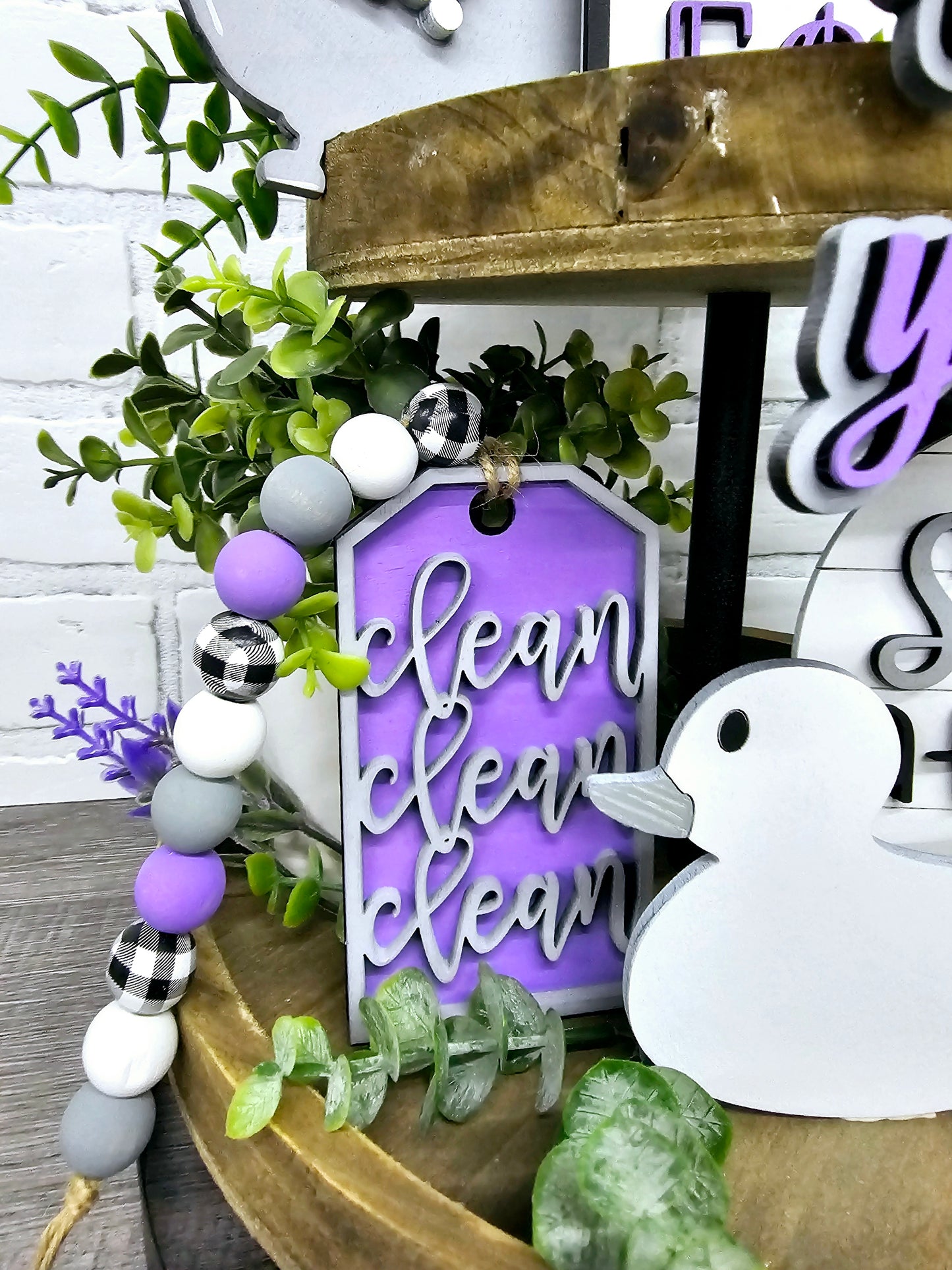 Bathroom Tiered Tray Set