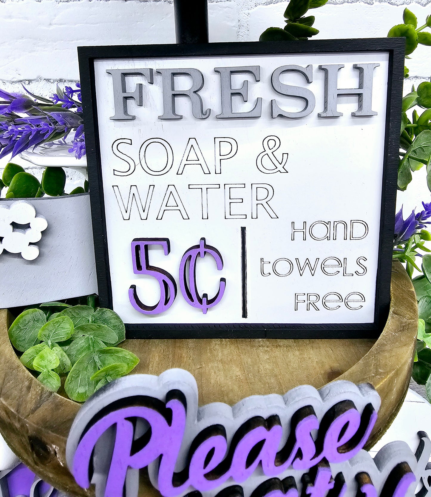 Bathroom Tiered Tray Set