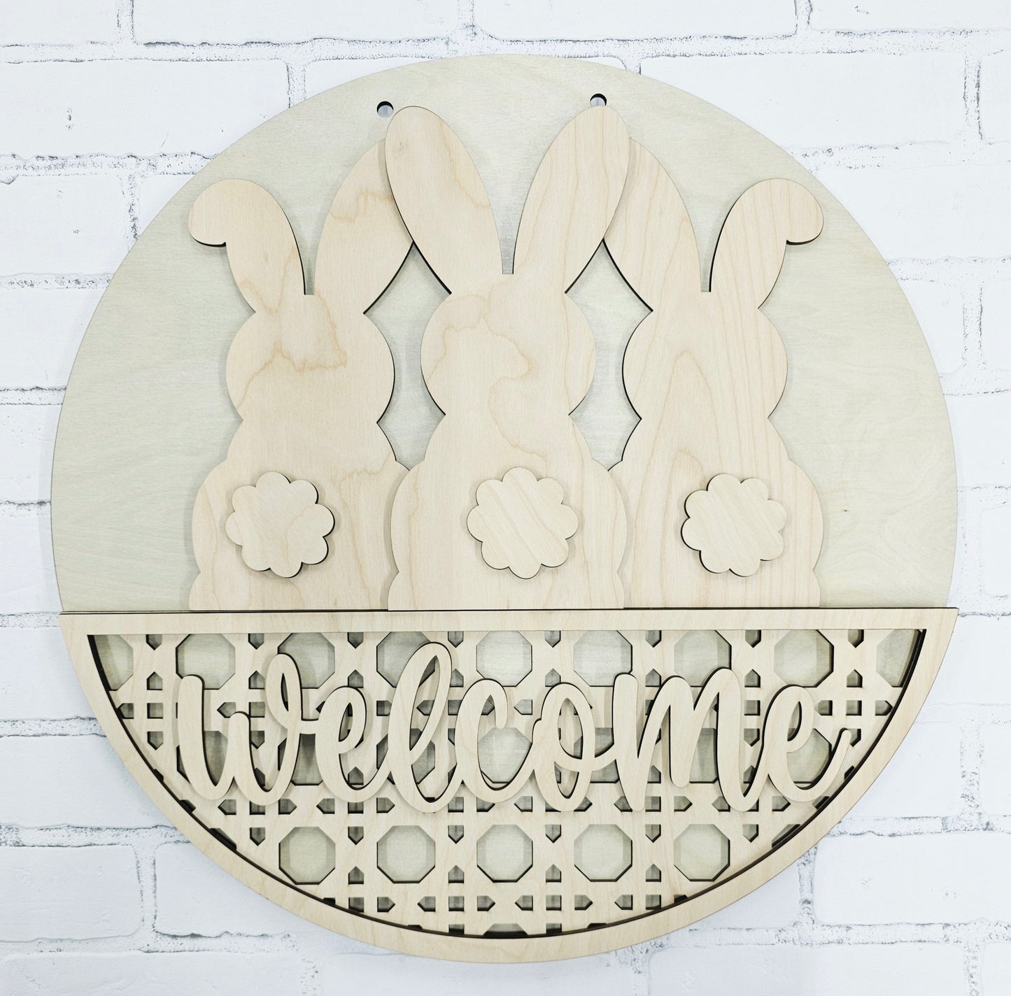 Boho Bunny Trio Door Hanger