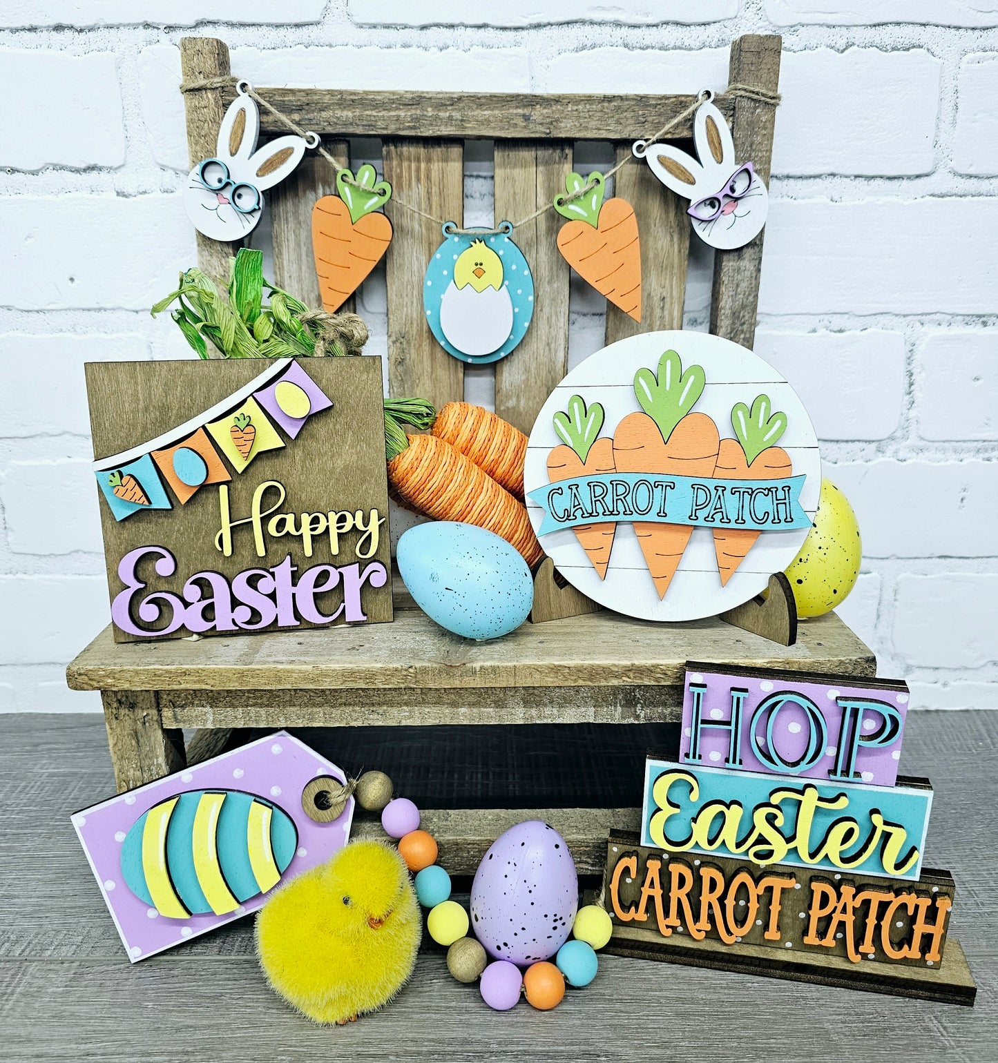 Traditional Easter Tiered Tray Set