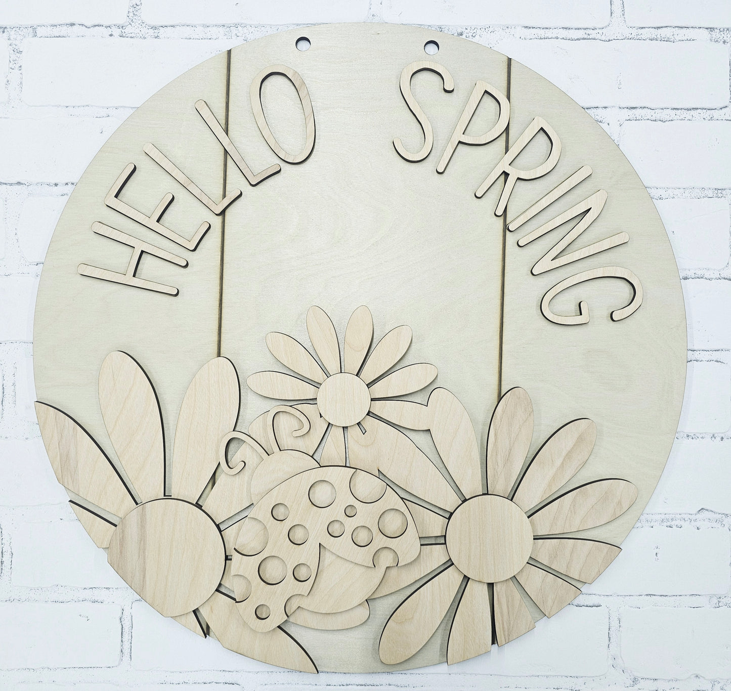 Hello Spring Ladybug Door Hanger