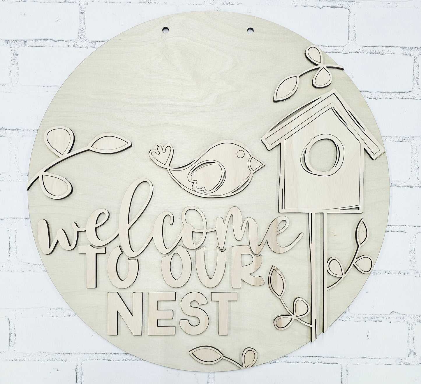 Welcome to our Nest Door Hanger