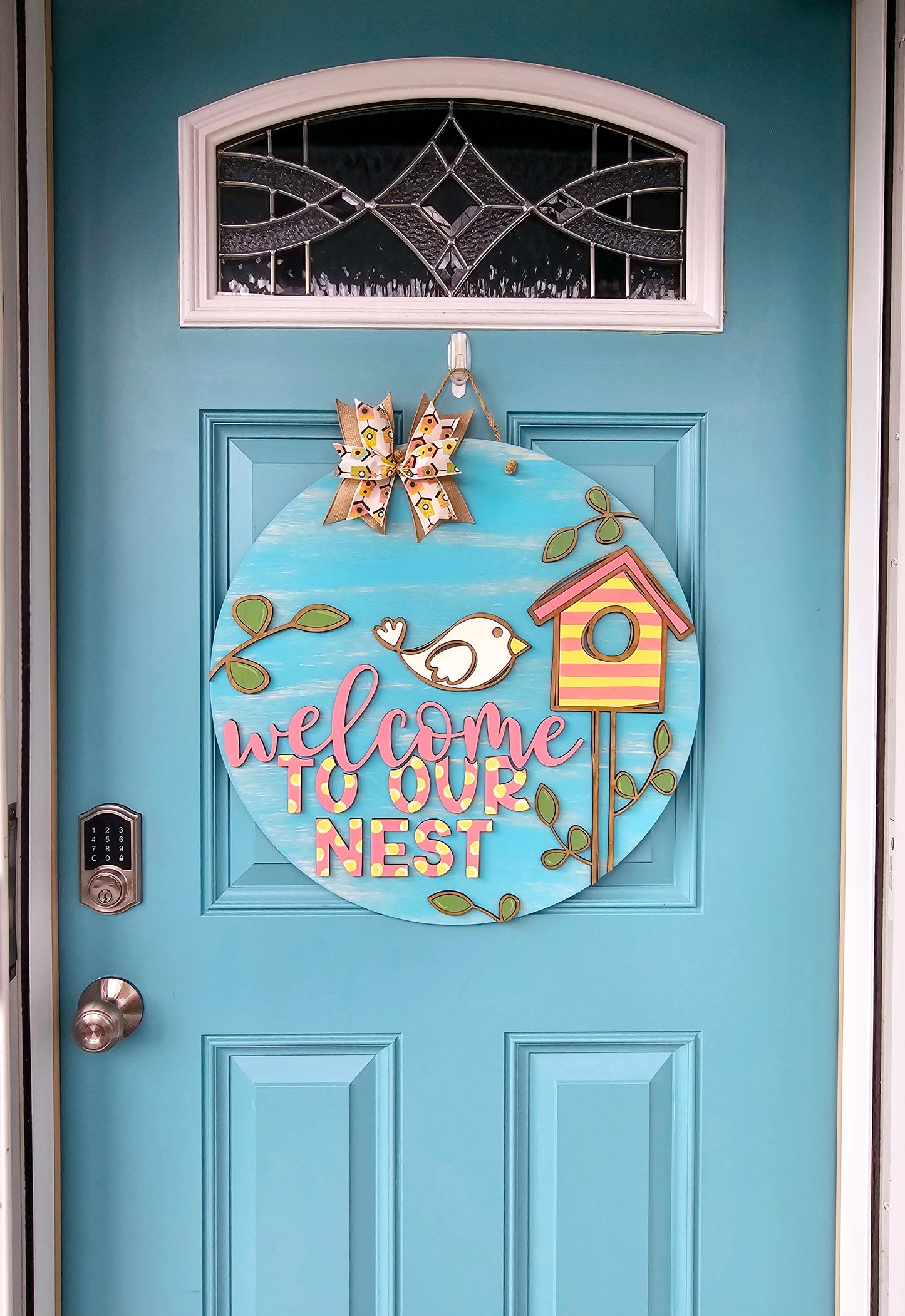 Welcome to our Nest Door Hanger