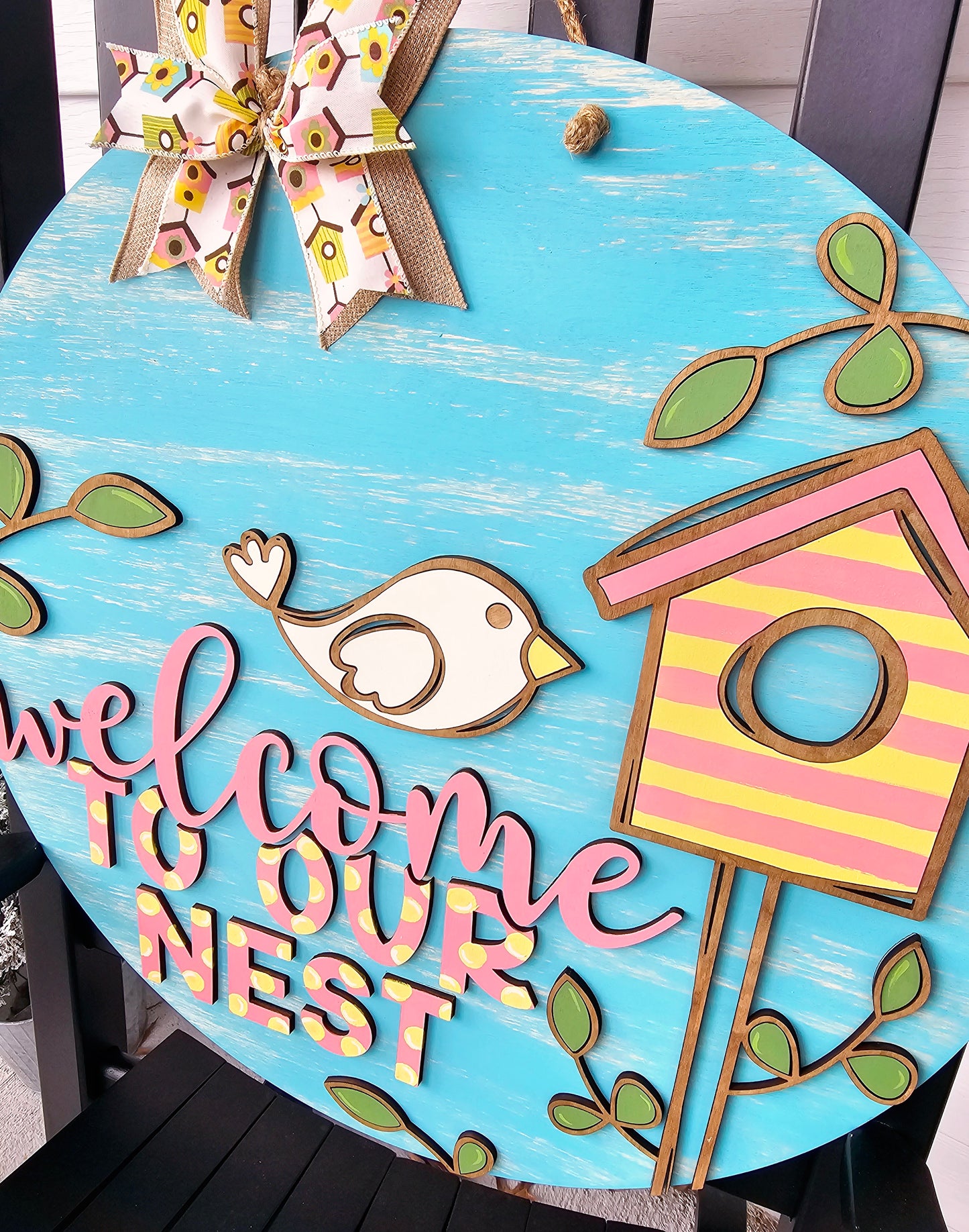 Welcome to our Nest Door Hanger
