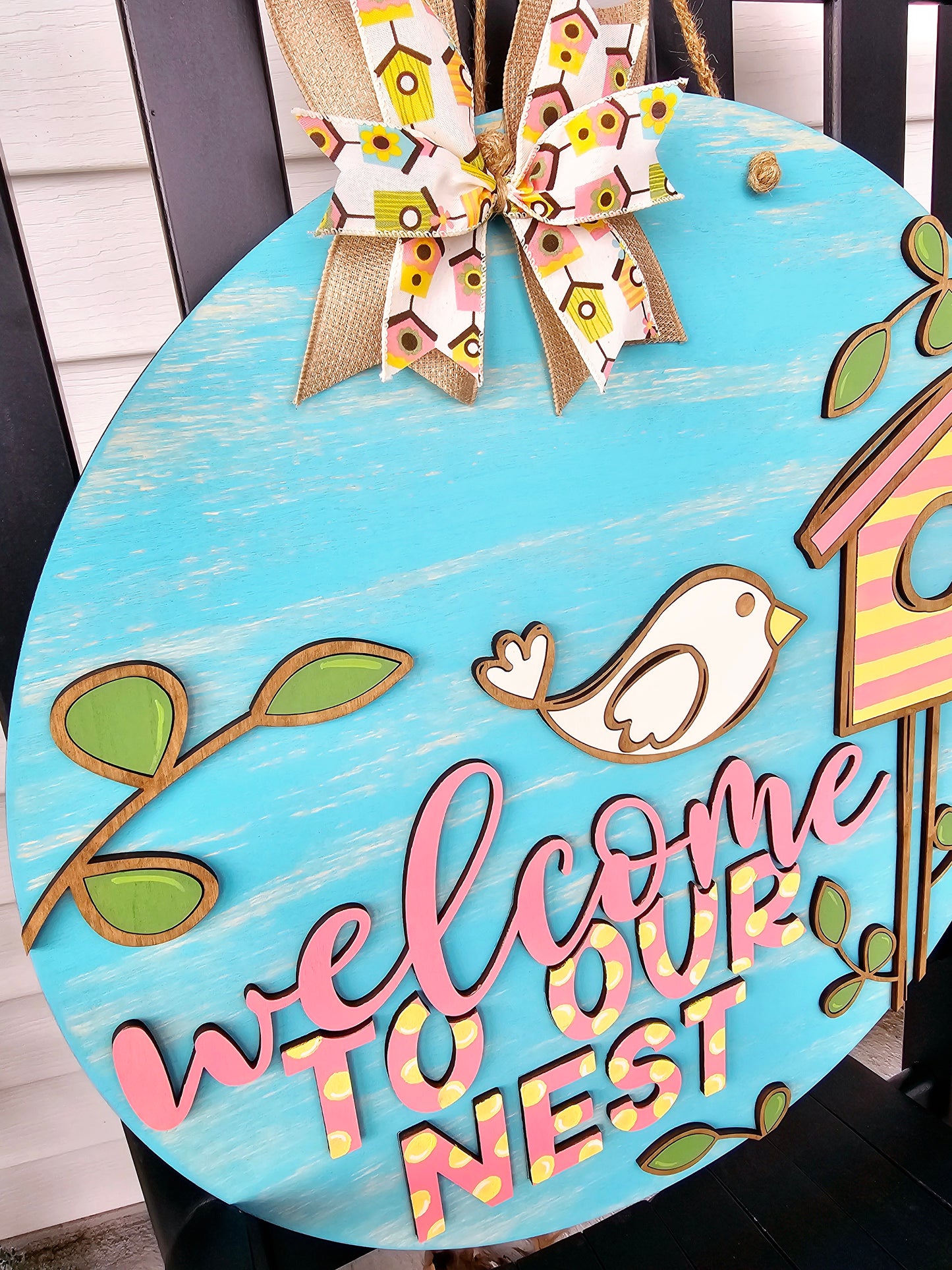 Welcome to our Nest Door Hanger