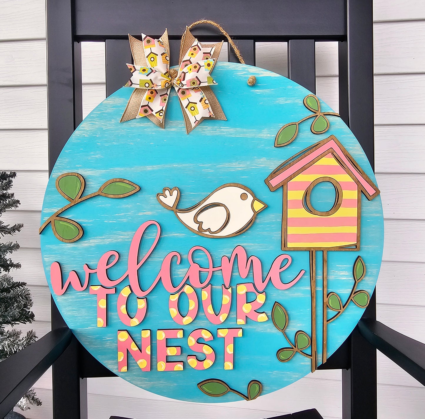 Welcome to our Nest Door Hanger