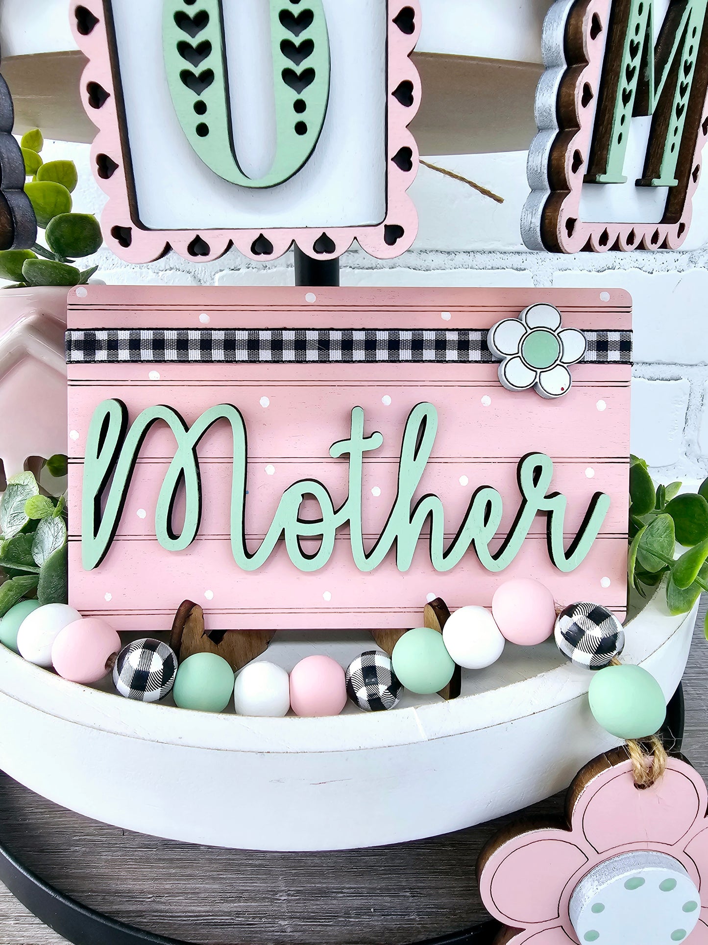 Mother's Day Tiered Tray Set