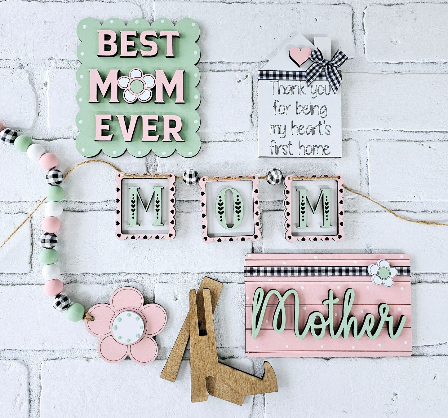 Mother's Day Tiered Tray Set