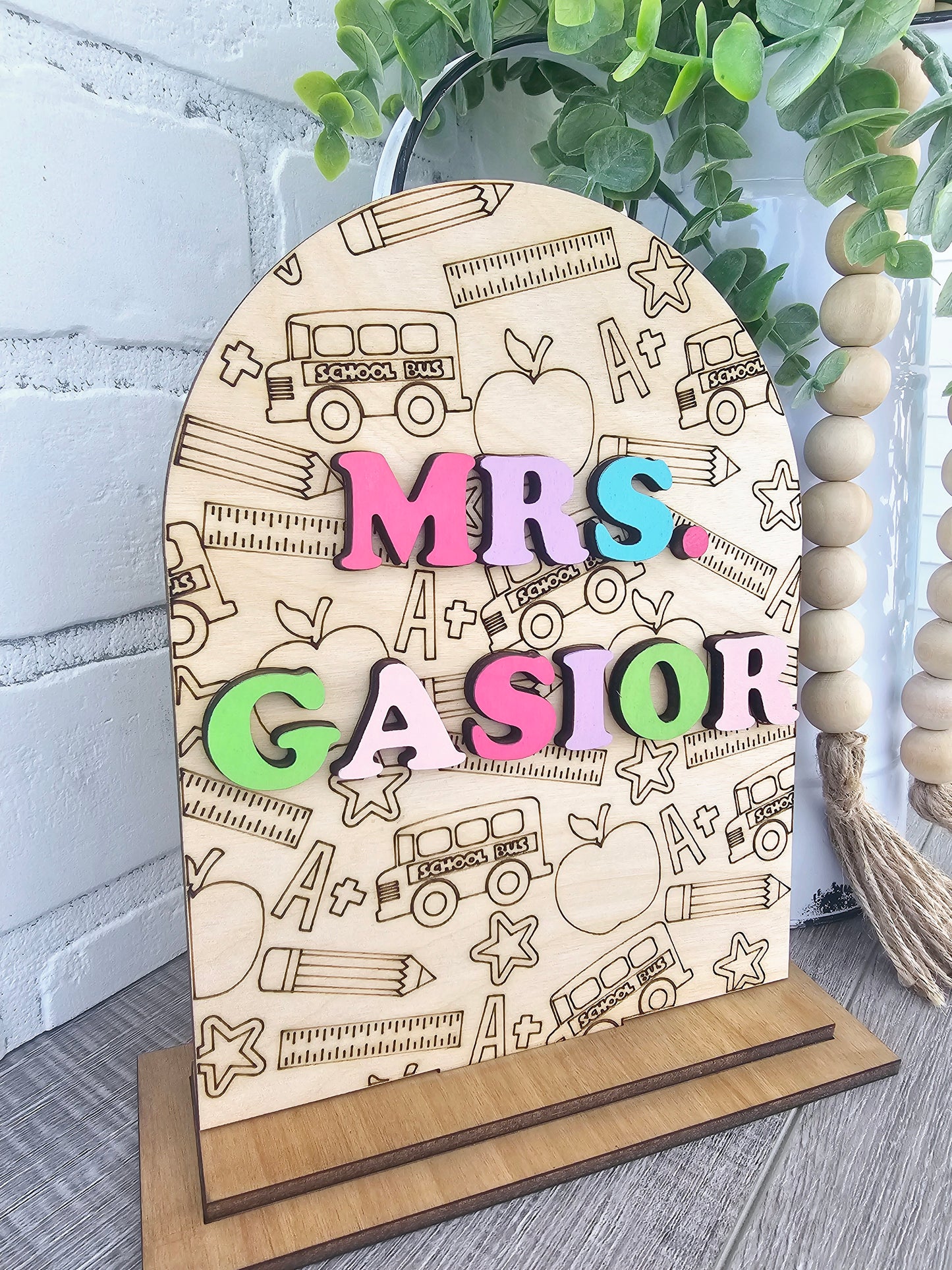 Teacher Desk Sign