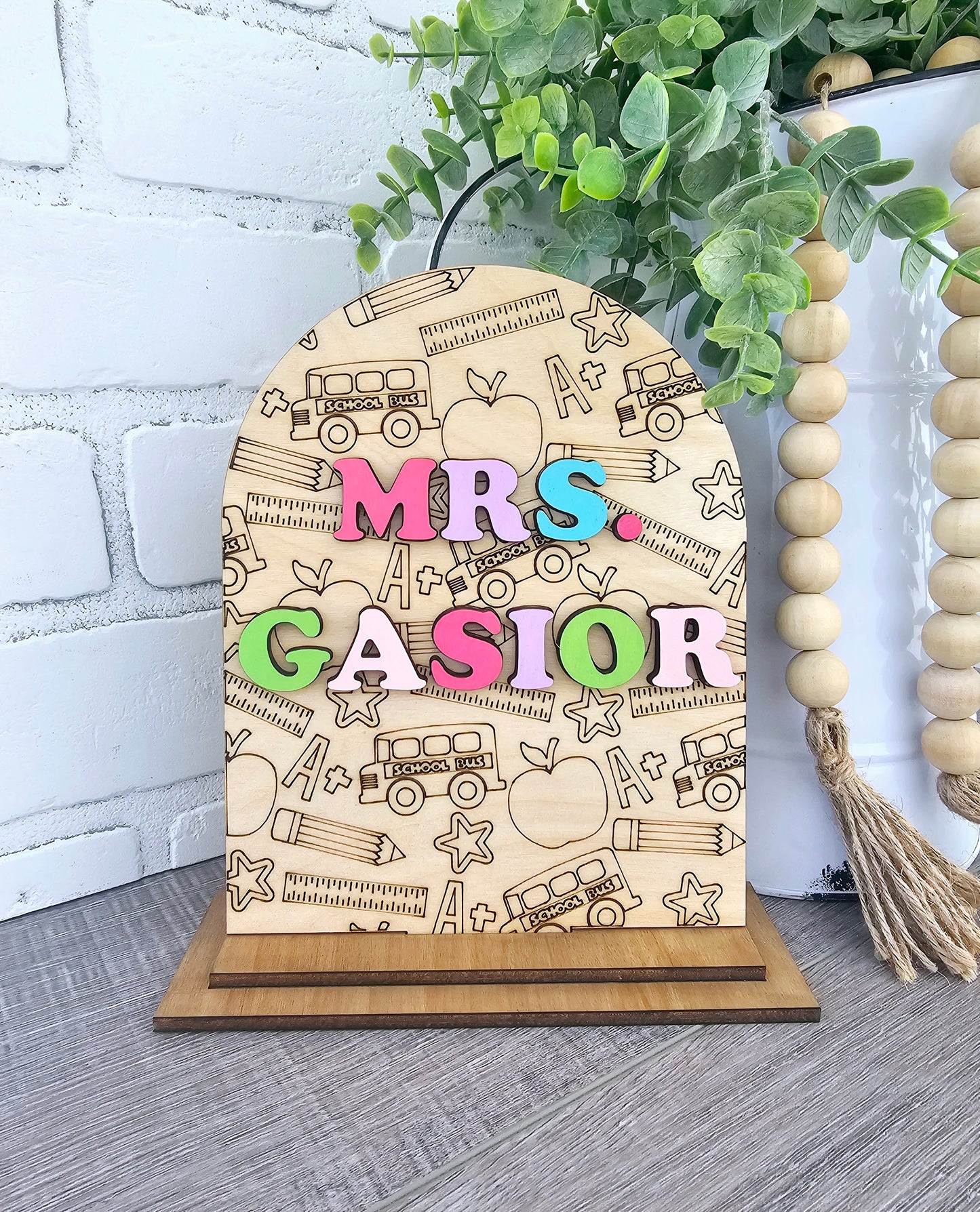 Teacher Desk Sign