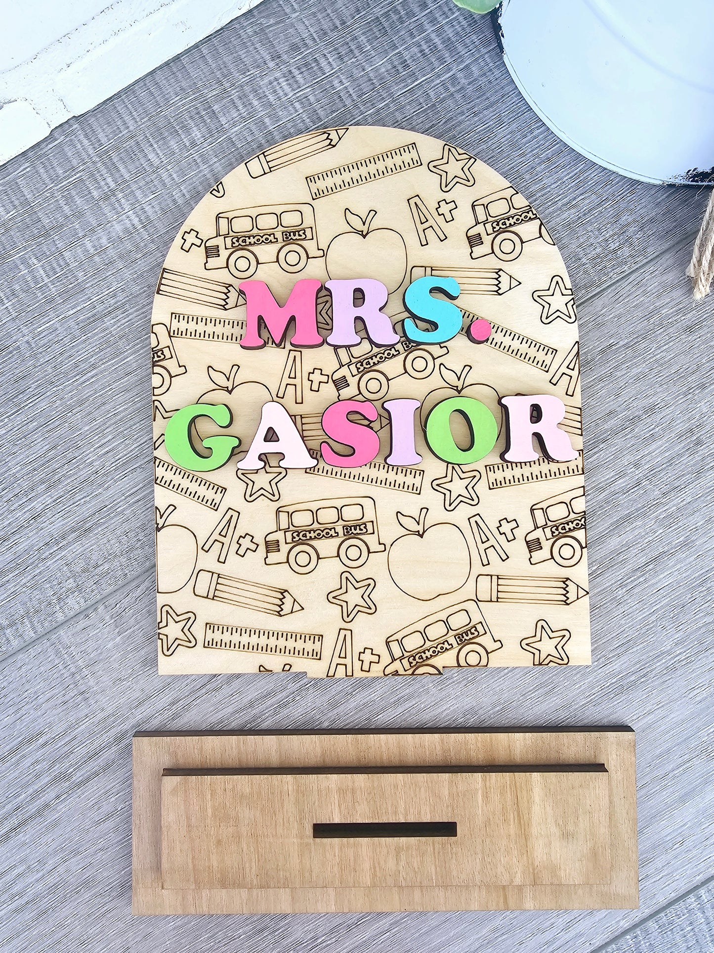 Teacher Desk Sign