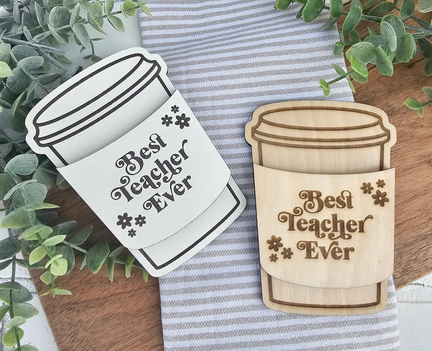 Best Teacher Ever Gift Card Holder