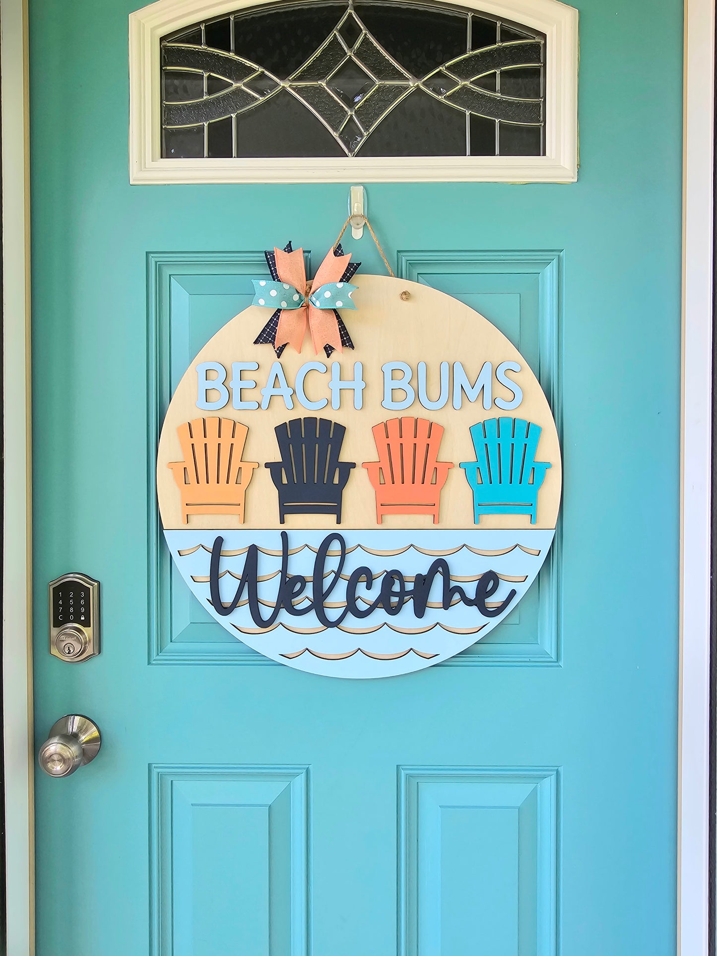 Beach Bums Welcome Door Hanger