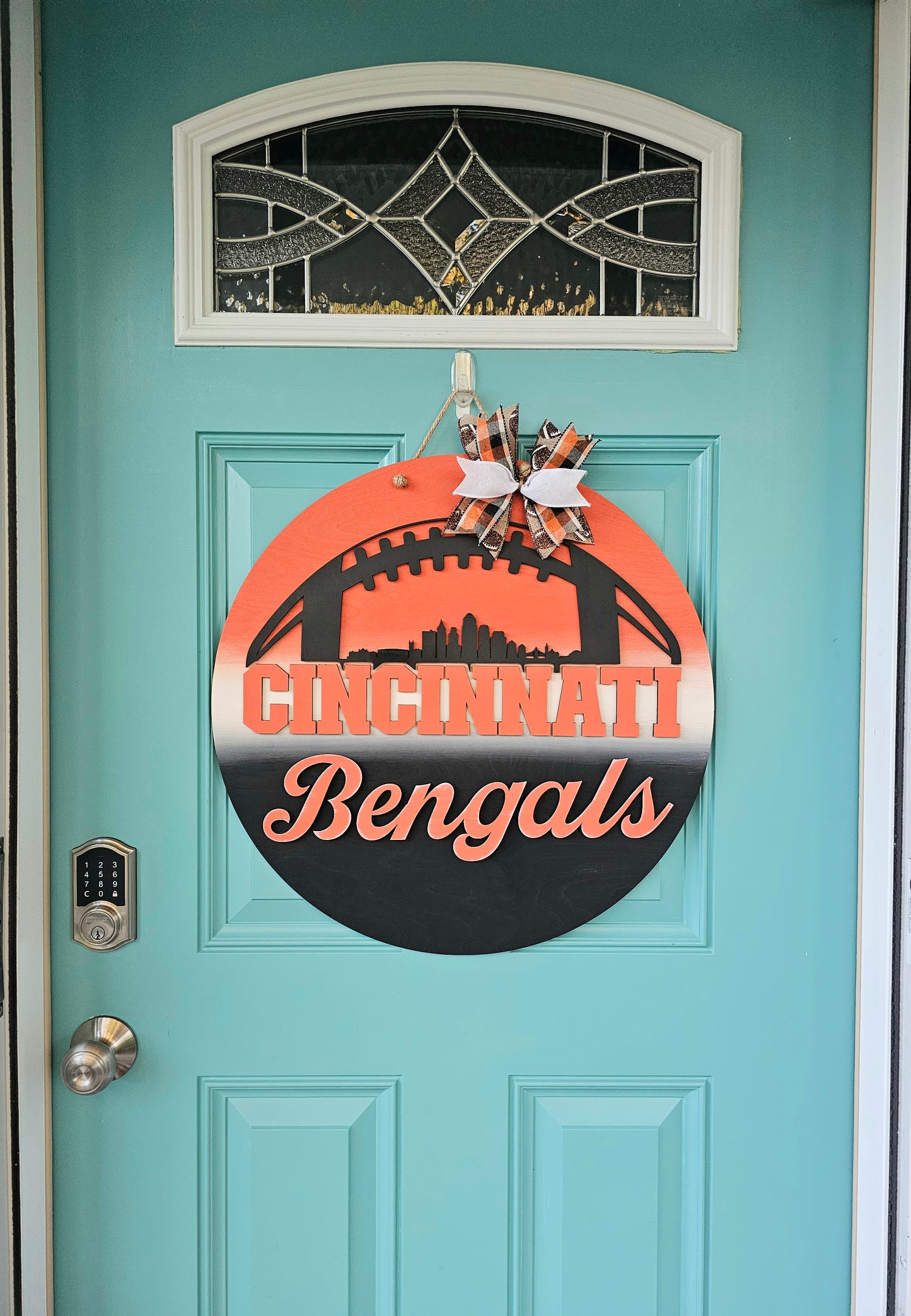 Cincinnati Bengals Skyline Door Hanger