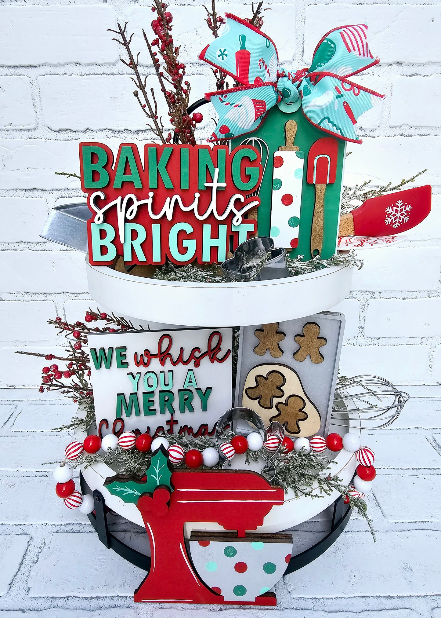Baking Spirits Bright Tiered Tray Set