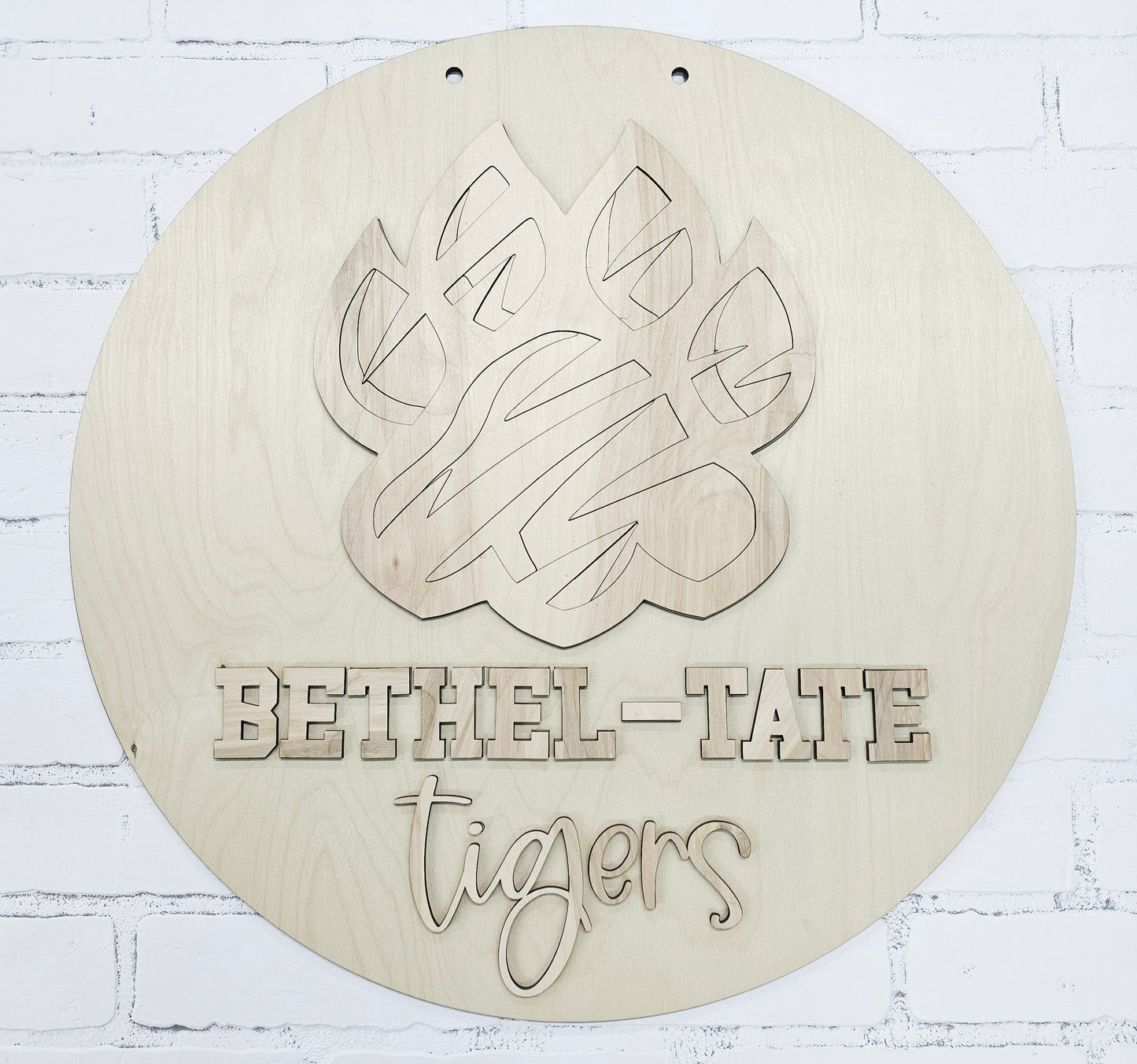 Bethel Tate Tiger Paw Door Hanger
