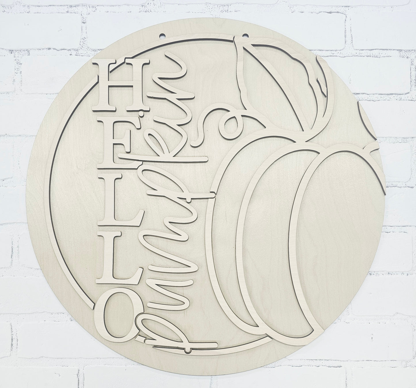 Hello Pumpkin Right Side Door Hanger