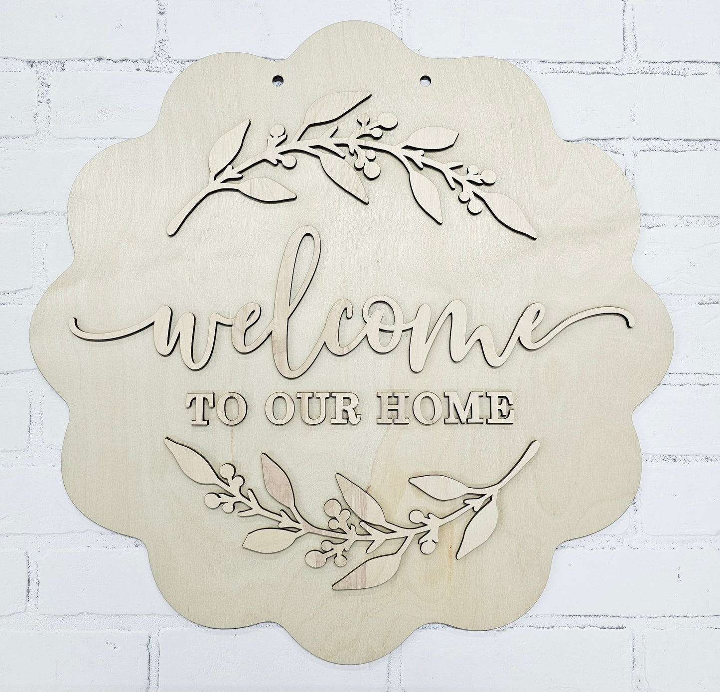 Welcome to our Home Fall Door Hanger