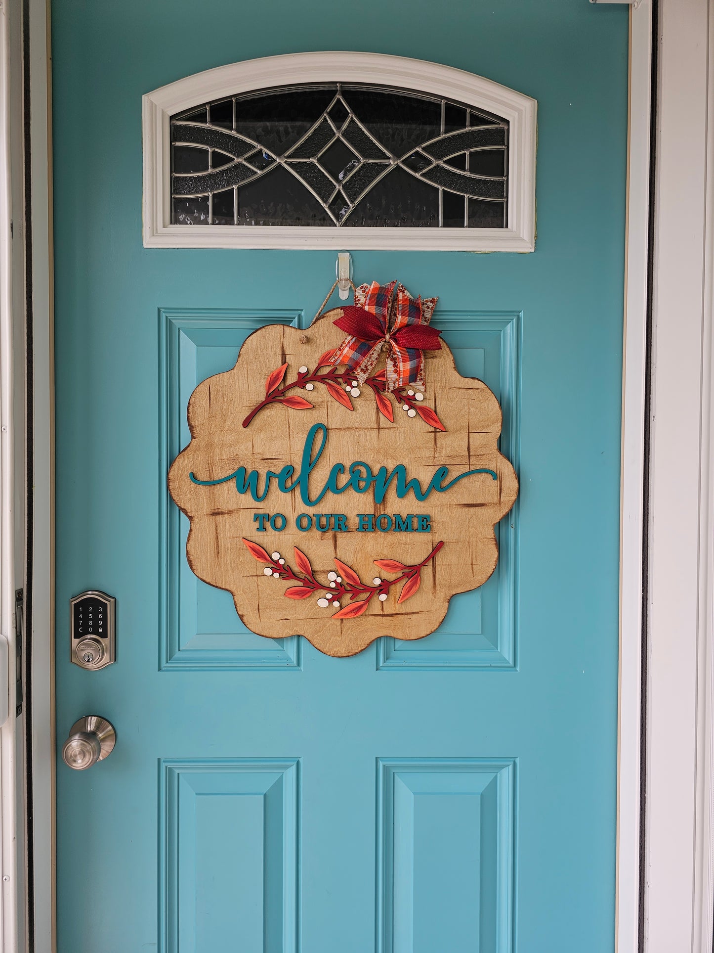 Welcome to our Home Fall Door Hanger