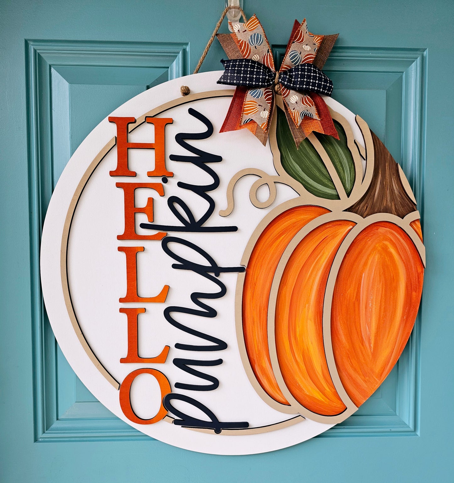 Hello Pumpkin Right Side Door Hanger