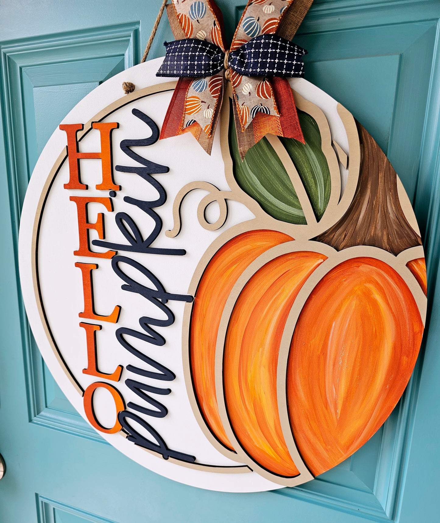 Hello Pumpkin Right Side Door Hanger
