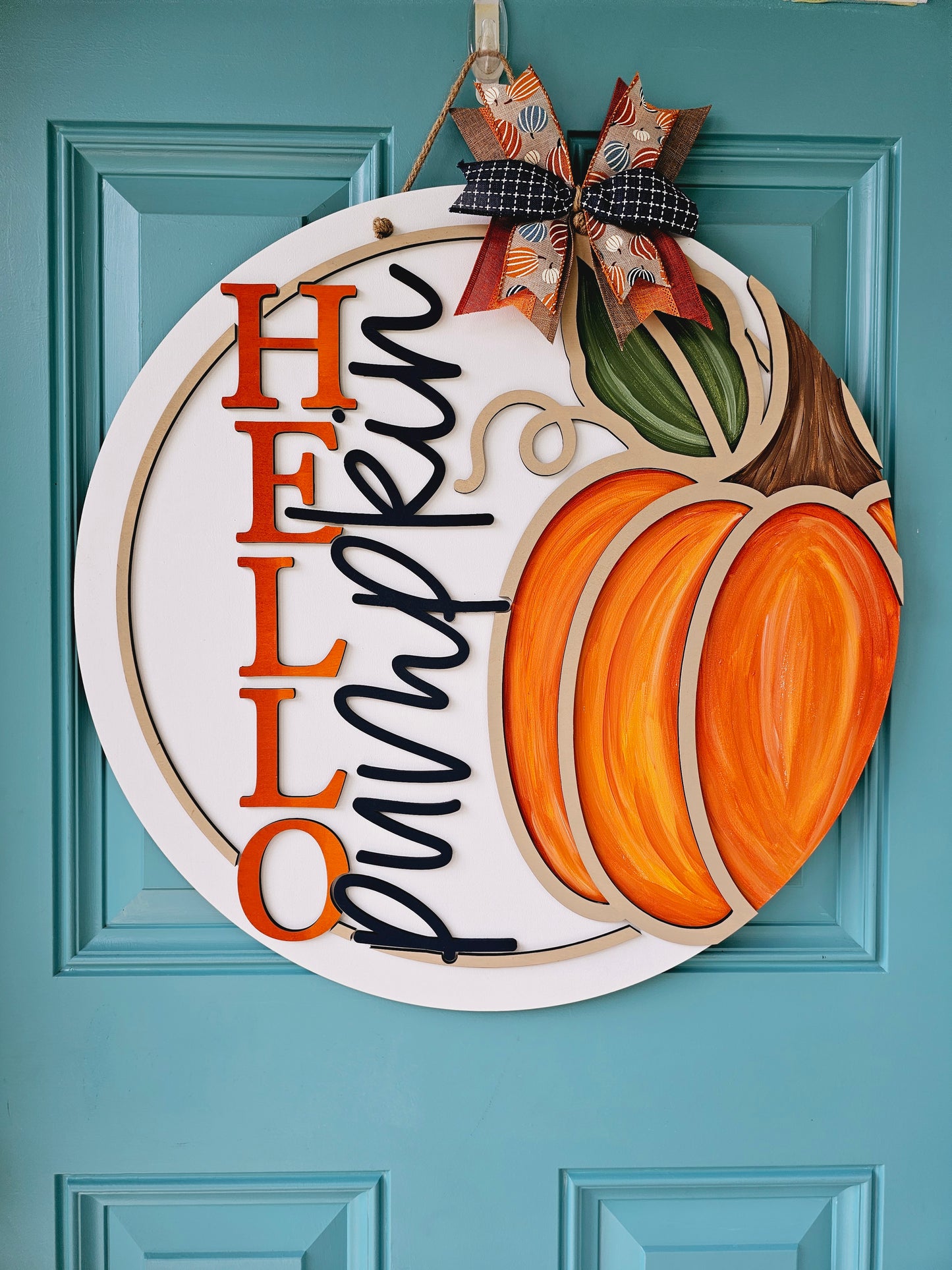 Hello Pumpkin Right Side Door Hanger