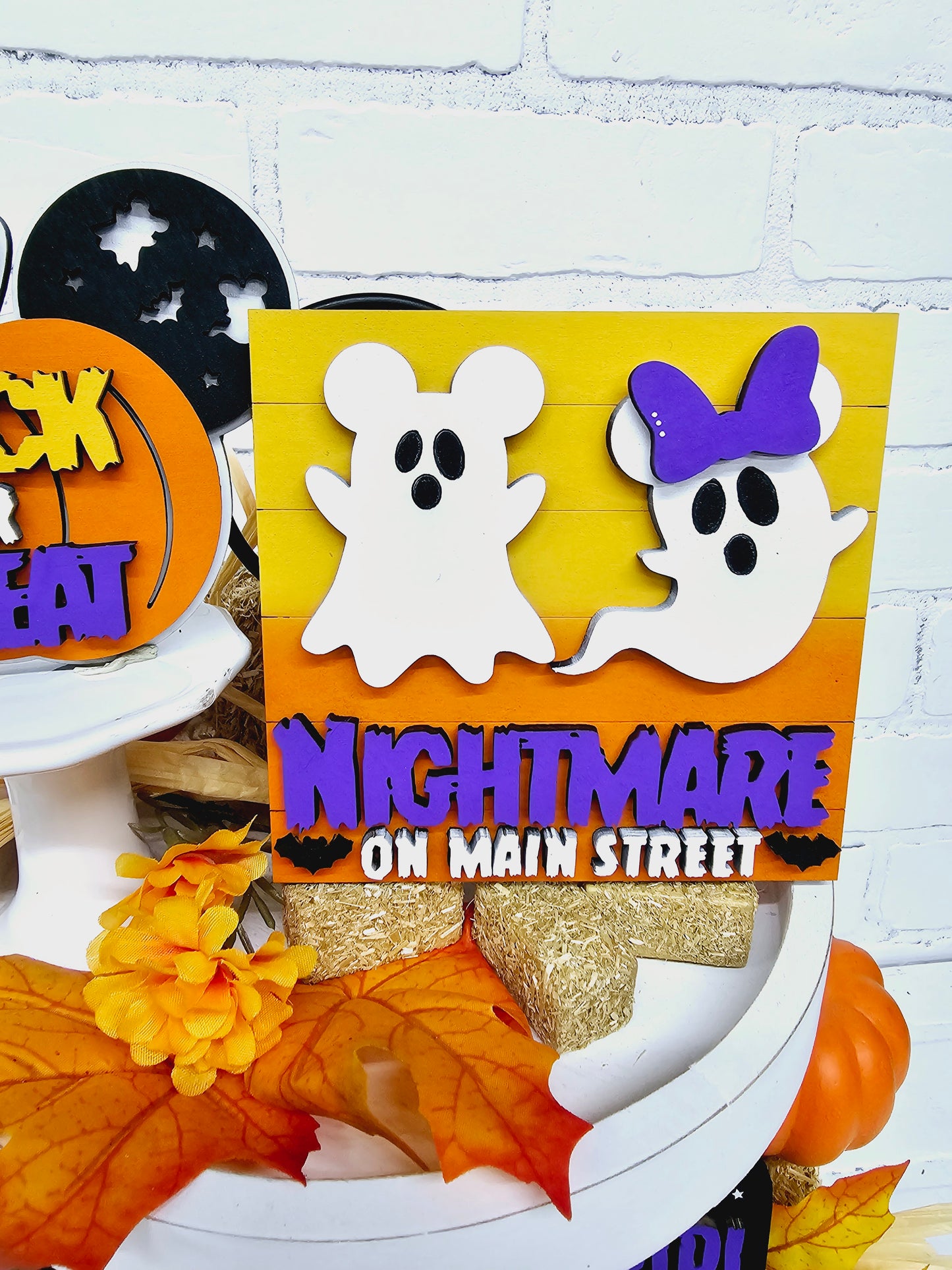 Halloween Mouse Tiered Tray Set