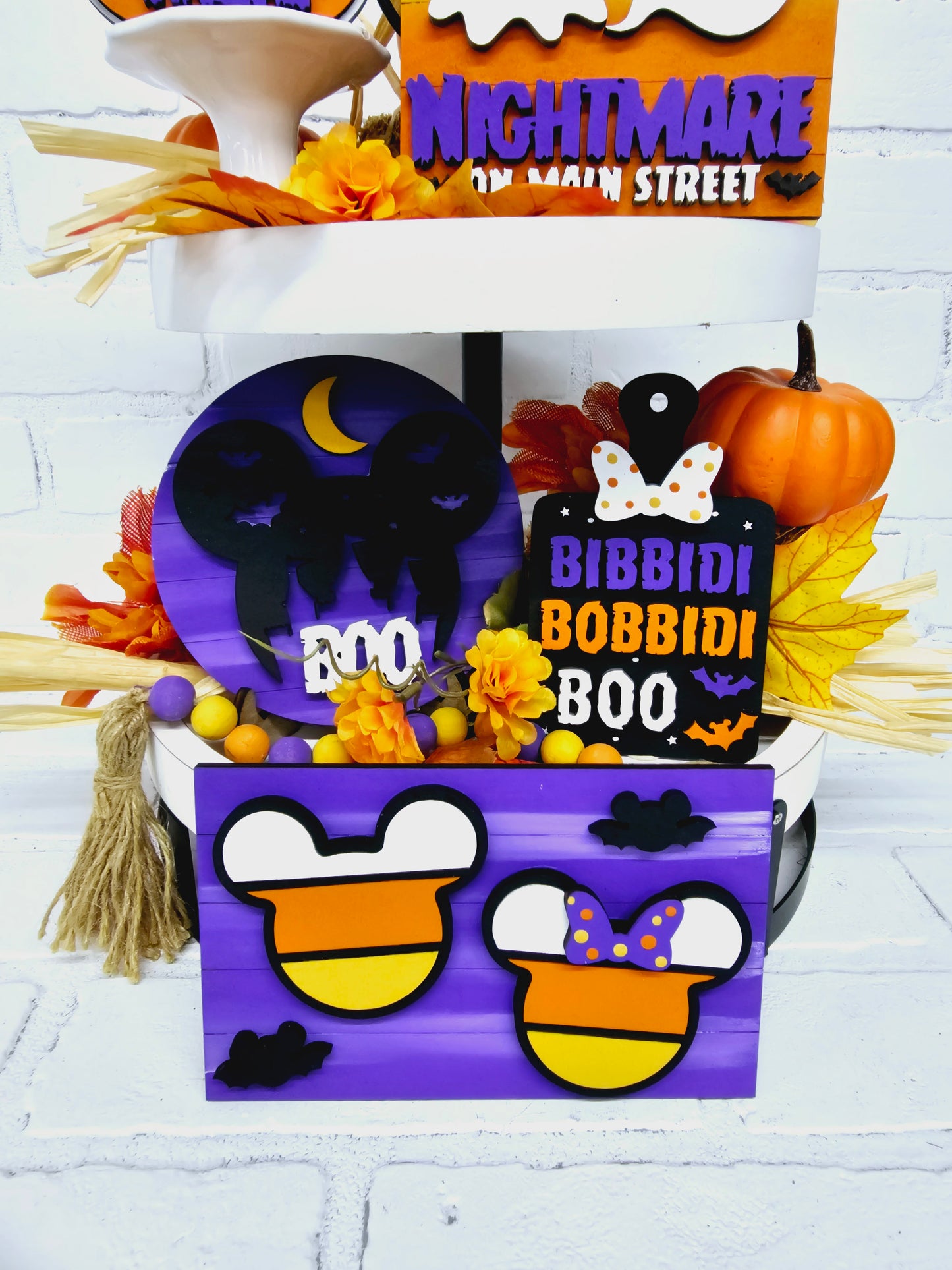 Halloween Mouse Tiered Tray Set