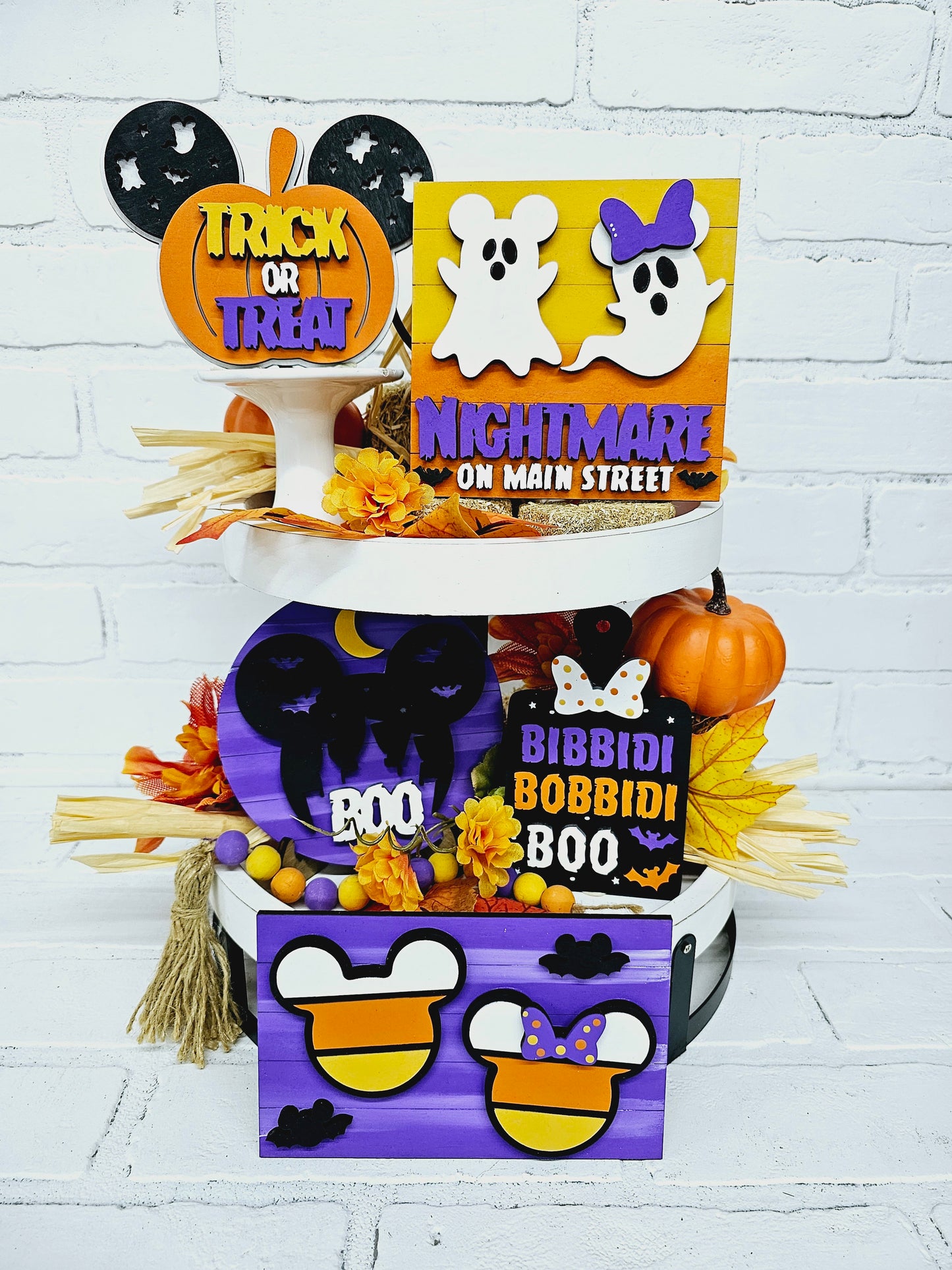 Halloween Mouse Tiered Tray Set