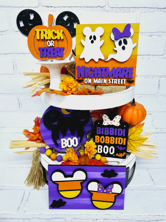 Halloween Mouse Tiered Tray Set