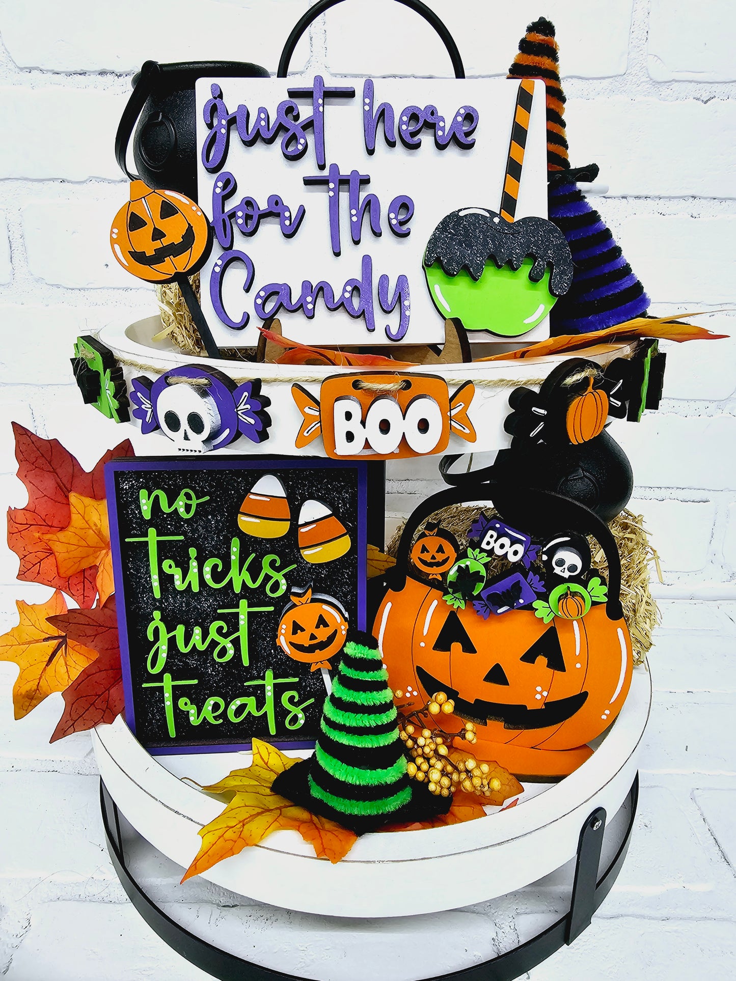 Halloween Candy Tiered Tray Set